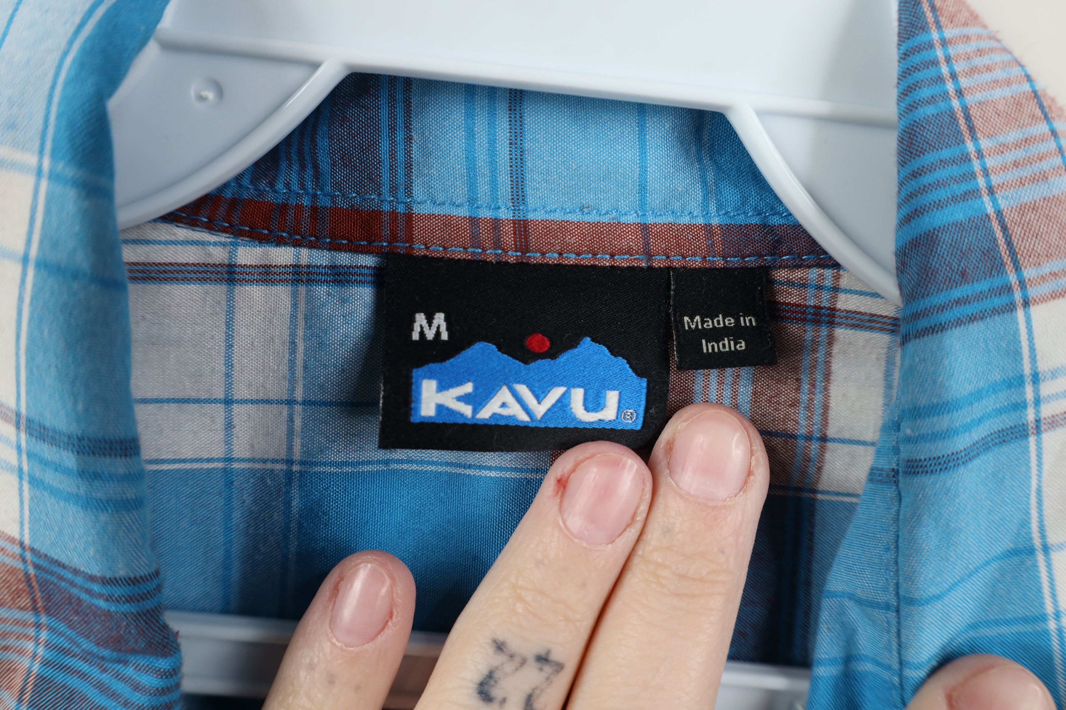 KAVU Vintage KAVU Button Trekking Hiking Collared Shirt Plaid Size US M / EU 48-50 / 2 - 7 Thumbnail