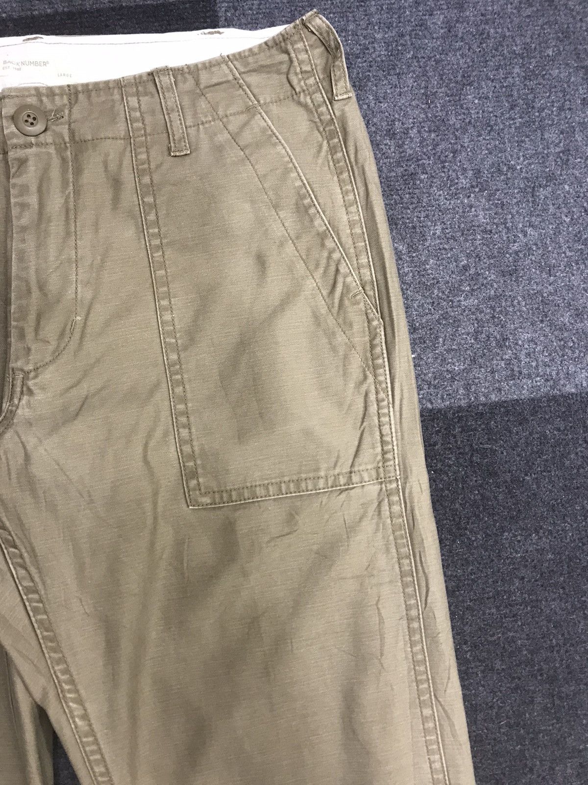 Japanese Brand BACK NUMBER Japan Slim Military Fatigue Baker Pant Size US 32 / EU 48 - 4 Thumbnail
