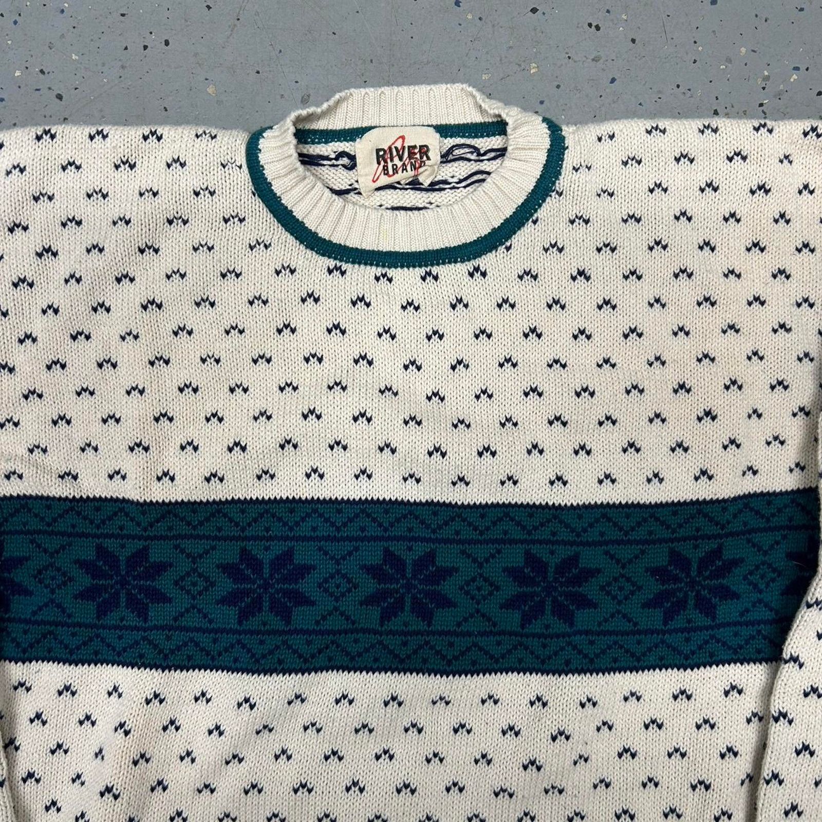 Other VTG River Brand sweater with unique pattern Size L / US 10 / IT 46 - 2 Thumbnail