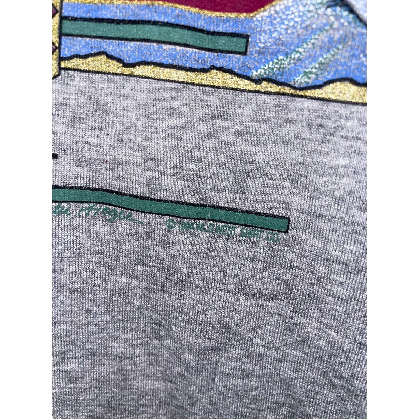 Jerzees Vintage Grand Canyon Shirt North Rim Gray 90s VTG 1990s L Size US L / EU 52-54 / 3 - 7 Thumbnail