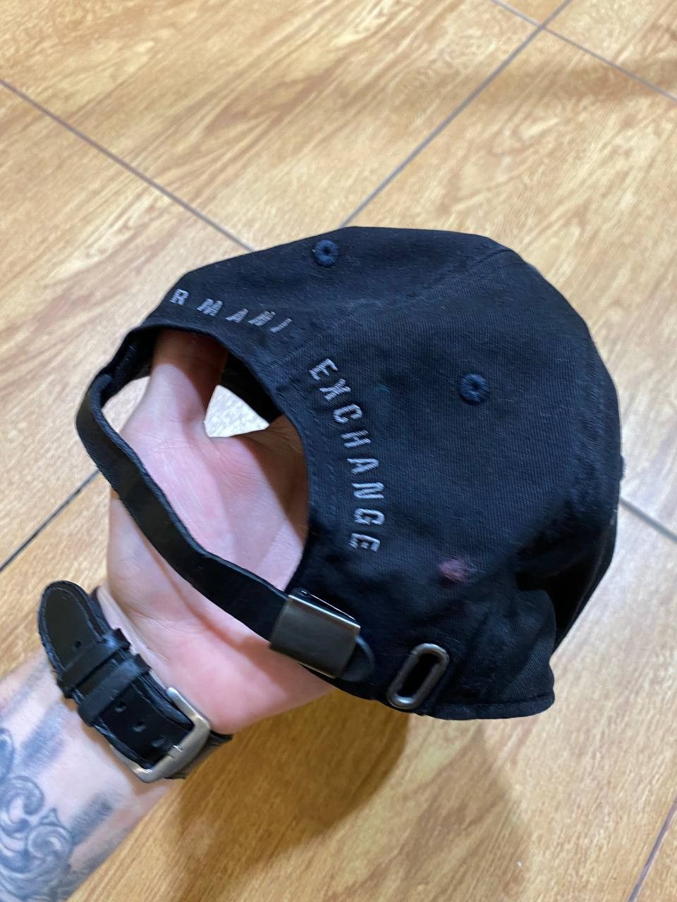 Armani Exchange Hats Vintage black Cap big logo AX Armani Exchange Y2K Size ONE SIZE - 6 Thumbnail