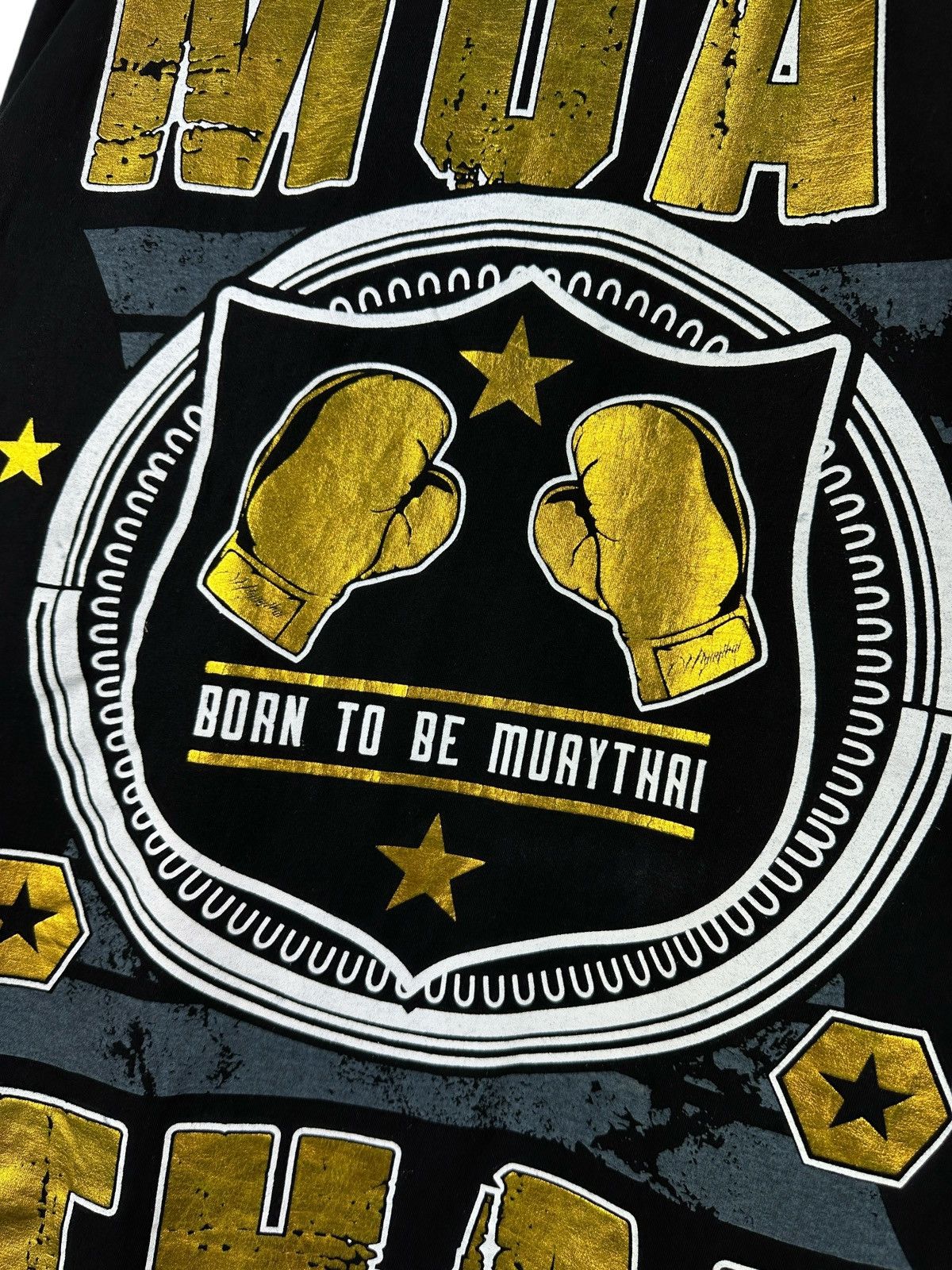 Japanese Brand × Vintage Muay Thai Boxing Printed T-Shirt Fight Thailand Box WWE WWF Size US L / EU 52-54 / 3 - 8 Thumbnail