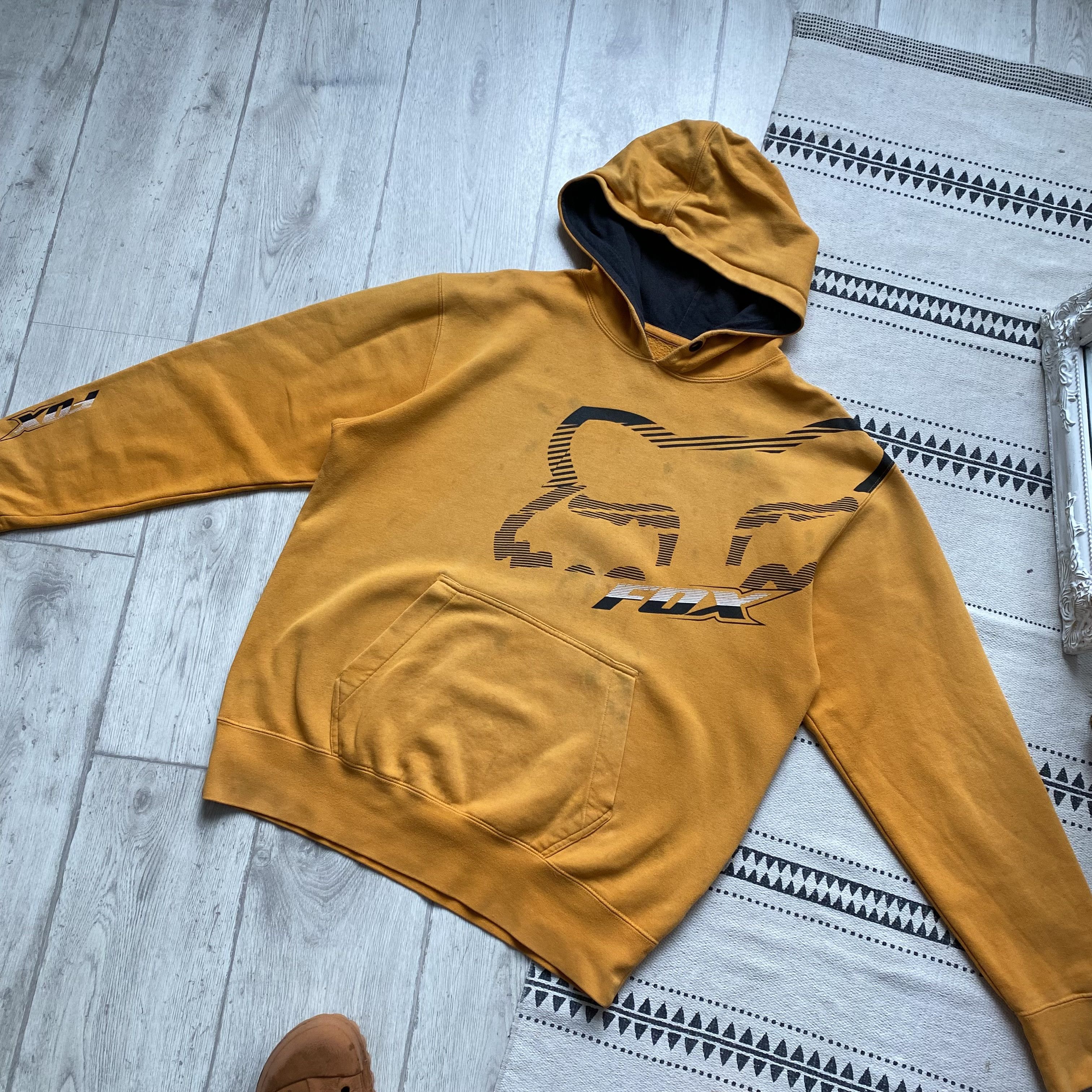 Fox Racing 🏍️ Trashed Fox Racing Logo hoodie vintage Sun Faded Size US L / EU 52-54 / 3 - 8 Thumbnail