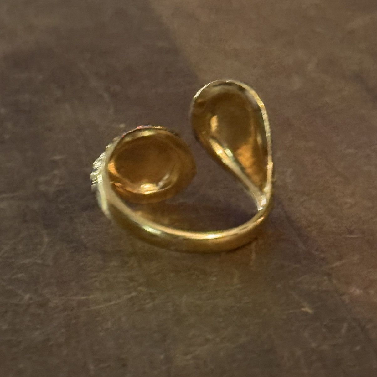 Vintage Vintage golden teardrop wrap ring Size ONE SIZE - 5 Thumbnail