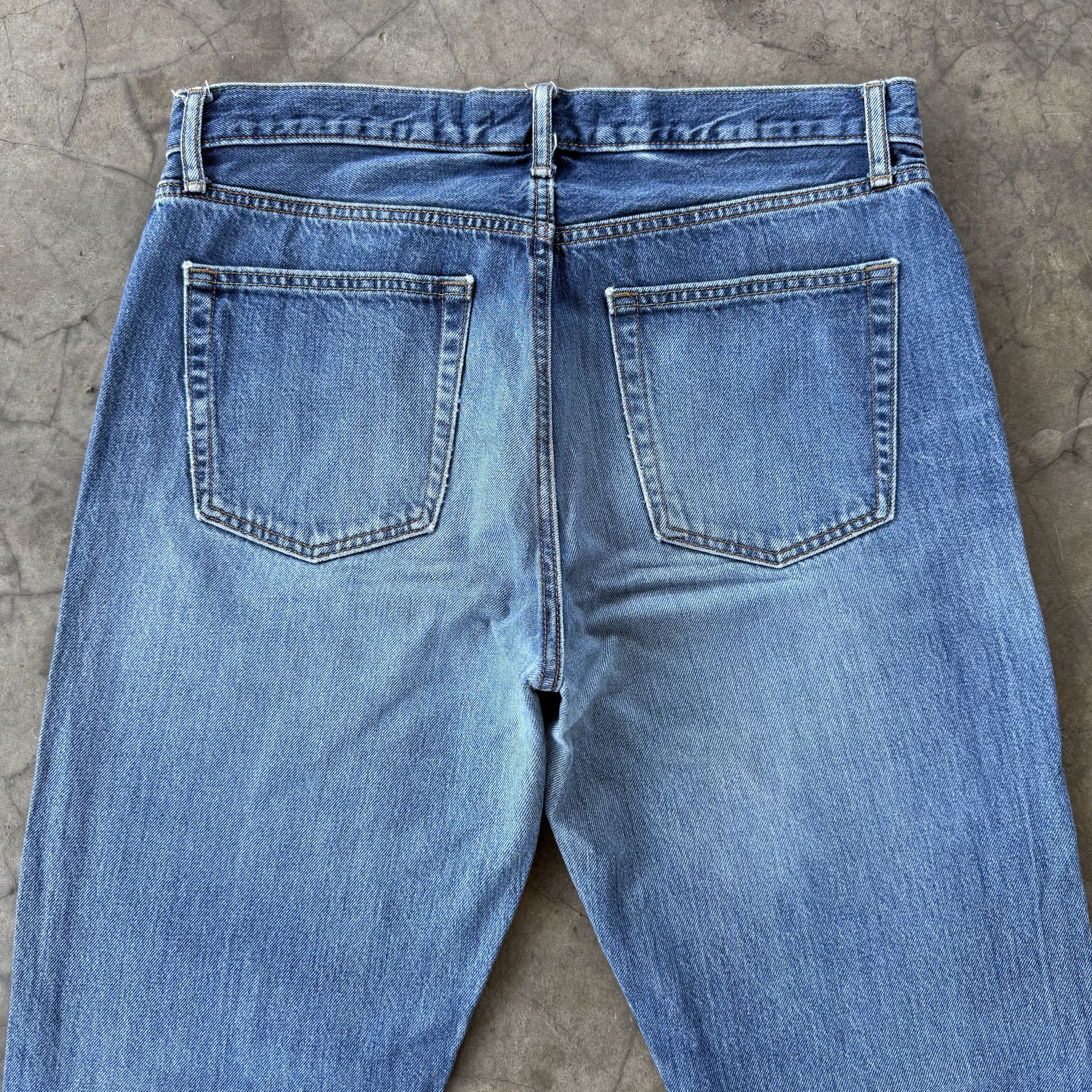 Jean Vintage Japanese Faded Stone Wash Denim Jean W34 Size US 34 / EU 50 - 9 Thumbnail
