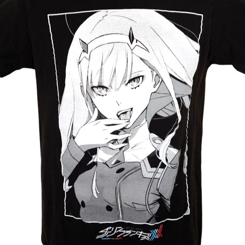 Vintage Darling In The Franxx T Shirt Mens Size Small Black Sci Fi Mecha Anime Size US S / EU 44-46 / 1 - 2 Thumbnail