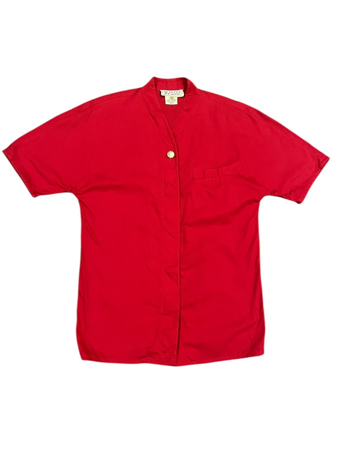 Gucci vintage GUCCI GG BUTTON DOWN SHORT SLEEVE SAIZ 40 Size US XXS / EU 40 - 1 Thumbnail