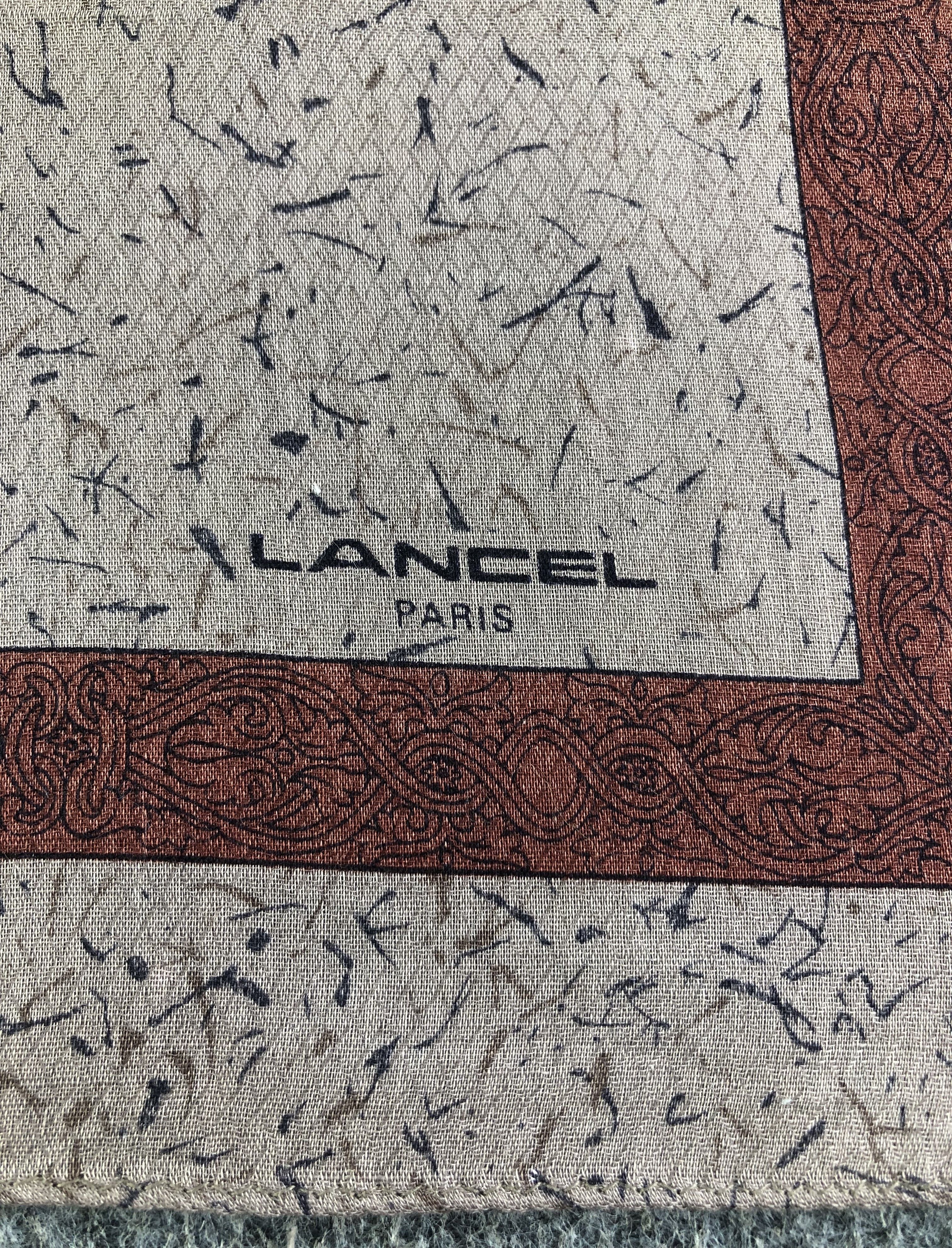 Lancel Lancel Handkerchief / Bandana / Neckerchief C411 Size ONE SIZE - 5 Thumbnail