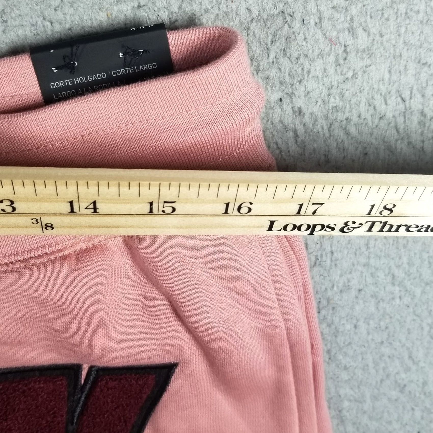 Nike Nike Shorts Mens M Pink Fleece Knee Length New Size US 31 - 5 Thumbnail