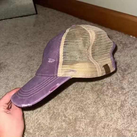 Other Purple and Tan Trucker Hat Size ONE SIZE - 2 Thumbnail