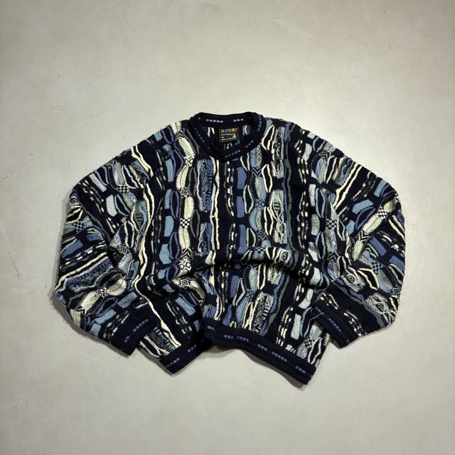 Coogi Vintage 90s COOGI Wool Sweater 3D Cable Knit XL Size US XL / EU 56 / 4 - 2 Thumbnail