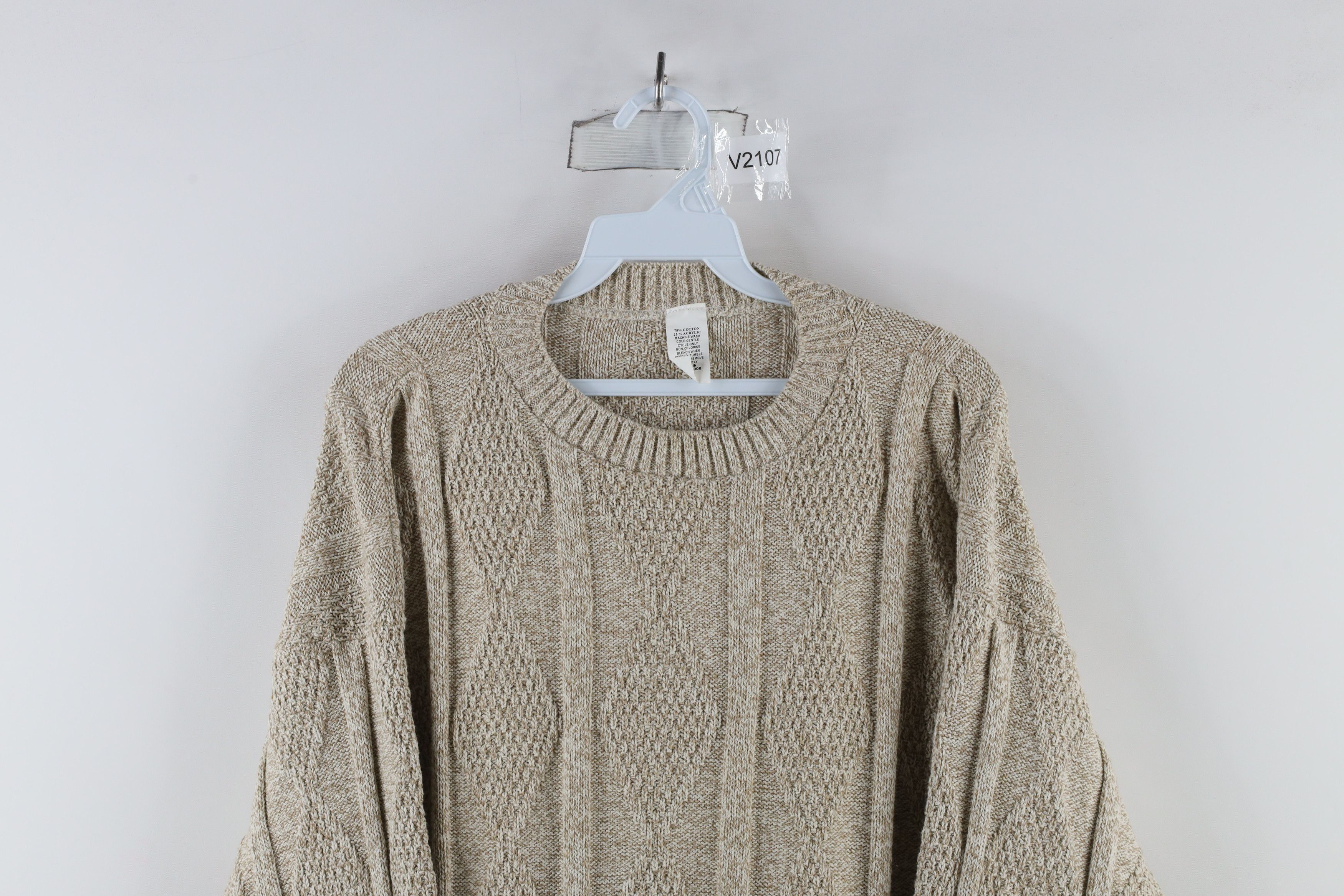Vintage Vintage 90s Streetwear Striped Ribbed Knit Crewneck Sweater Size US M / EU 48-50 / 2 - 2 Thumbnail