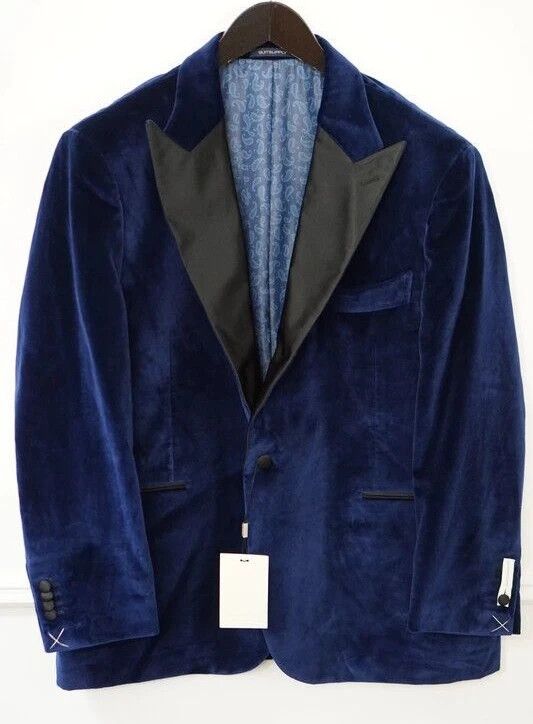 Suitsupply Men Suitsupply Blazer La Spalla Gala Diner Velvet UK/US54S Size 54R - 1 Thumbnail