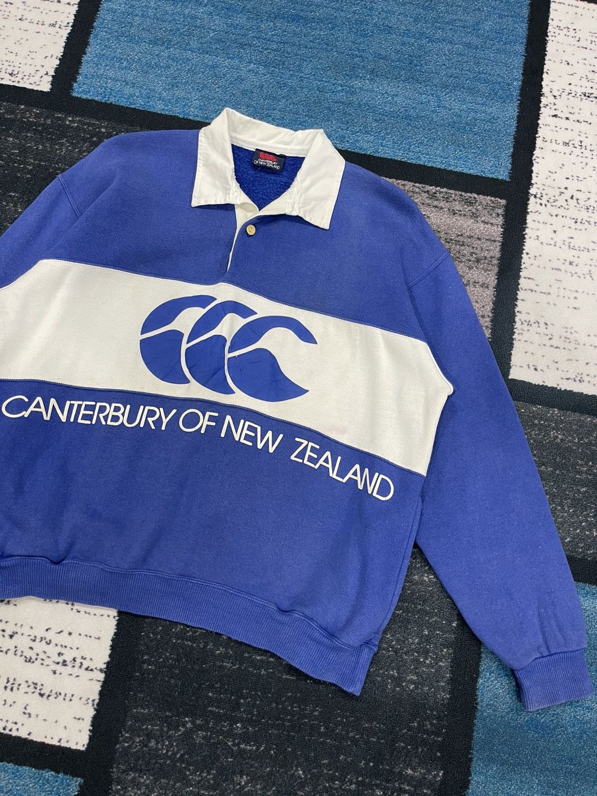Canterbury of New Zealand × Vintage Vintage Centerbury Of New Zealand Collar Sweatshirt Size US L / EU 52-54 / 3 - 3 Thumbnail