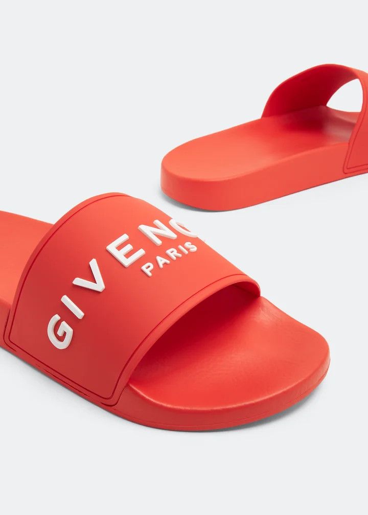 Givenchy o1lv12m1025 Slide Flat Sandals in Orange Size US 10 / EU 43 - 4 Thumbnail