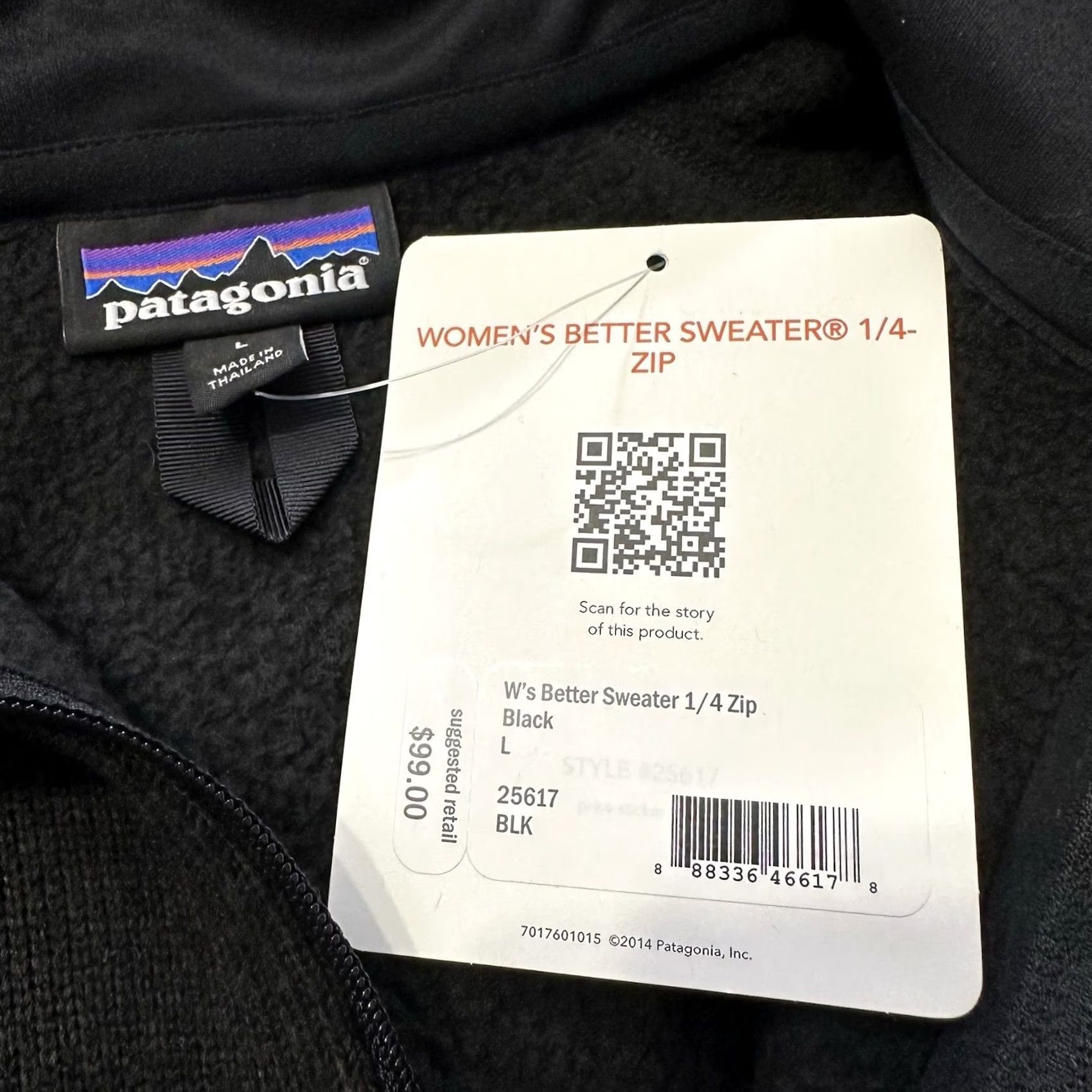 Patagonia Patagonia Better Sweater 1/2 Zip Pullover Womens L Black Tokyo Marine Logo Sweatshirt Size L / US 10 / IT 46 - 3 Thumbnail
