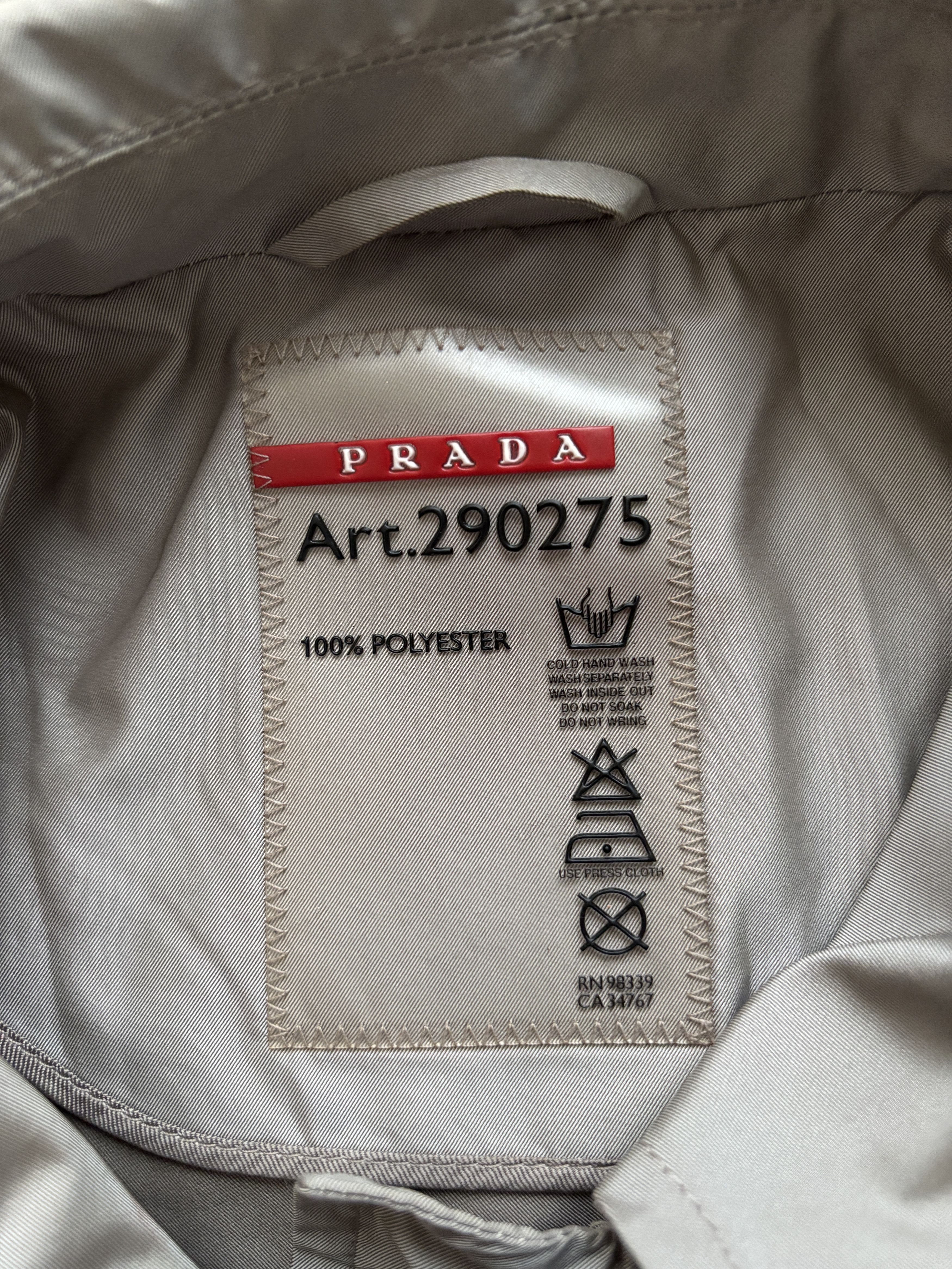 Prada ⚡️QUICK SALE⚡️2011 Prada Sport Linea Rossa Grey Raincoat Size US S / EU 44-46 / 1 - 3 Thumbnail