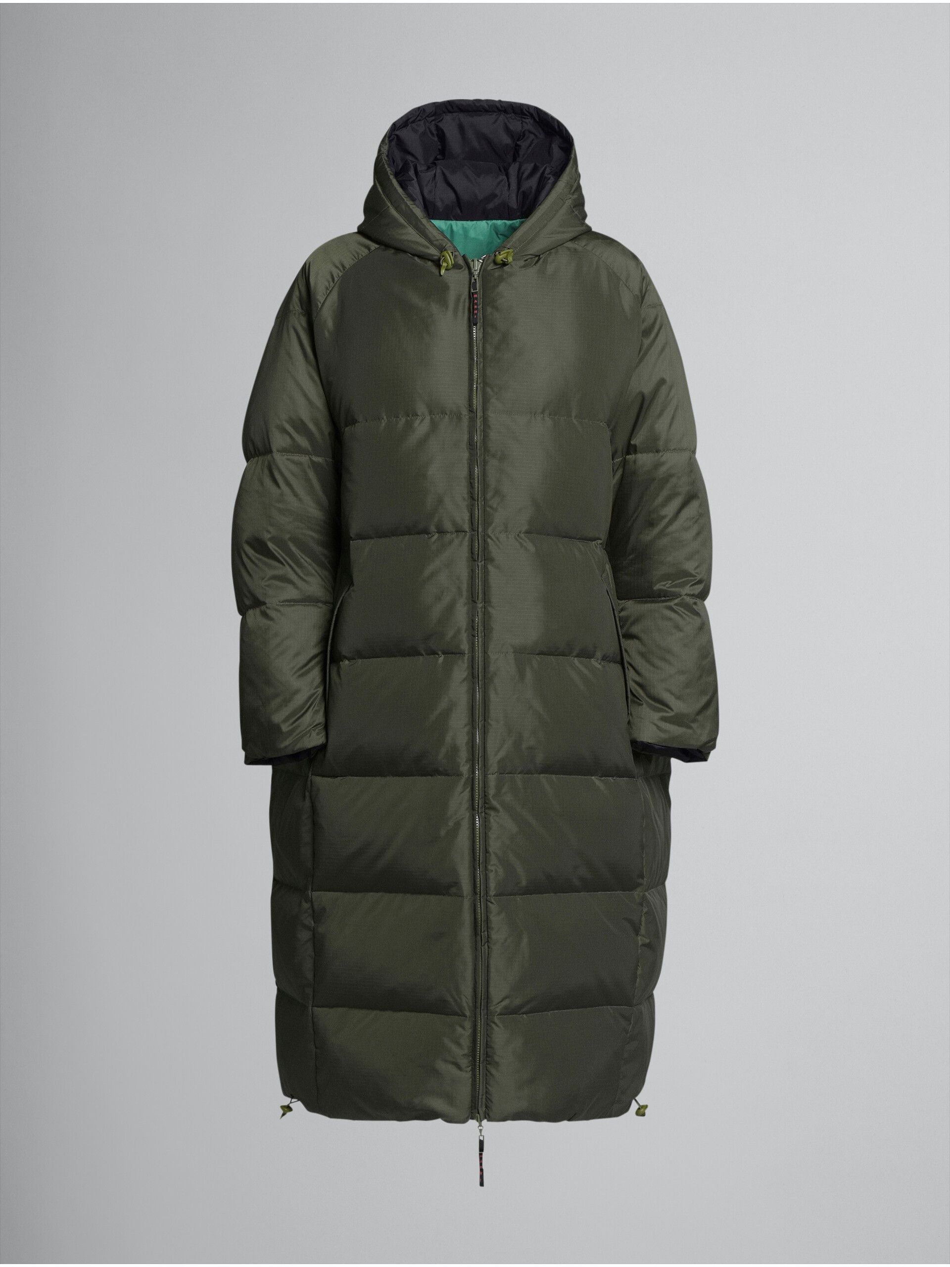 Marni o1y1025 Hooded Coat in Dark Green Size M / US 6-8 / IT 42-44 - 1 Thumbnail