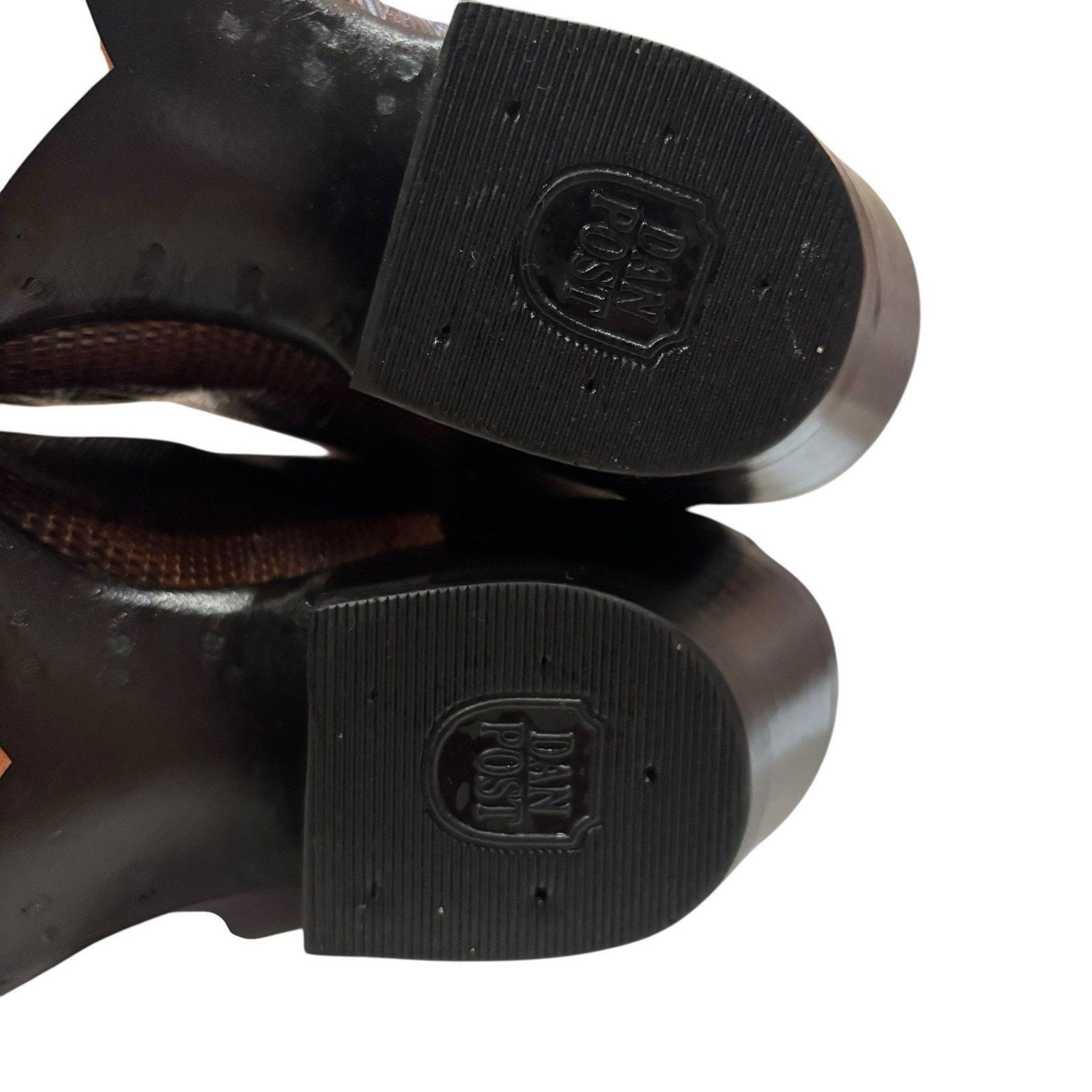 Dan Post Vtg Dan Post Teju Lizard Cowboy Boots Brown 6 W | W 7. 5-8 Size US 6 / EU 39 - 7 Thumbnail