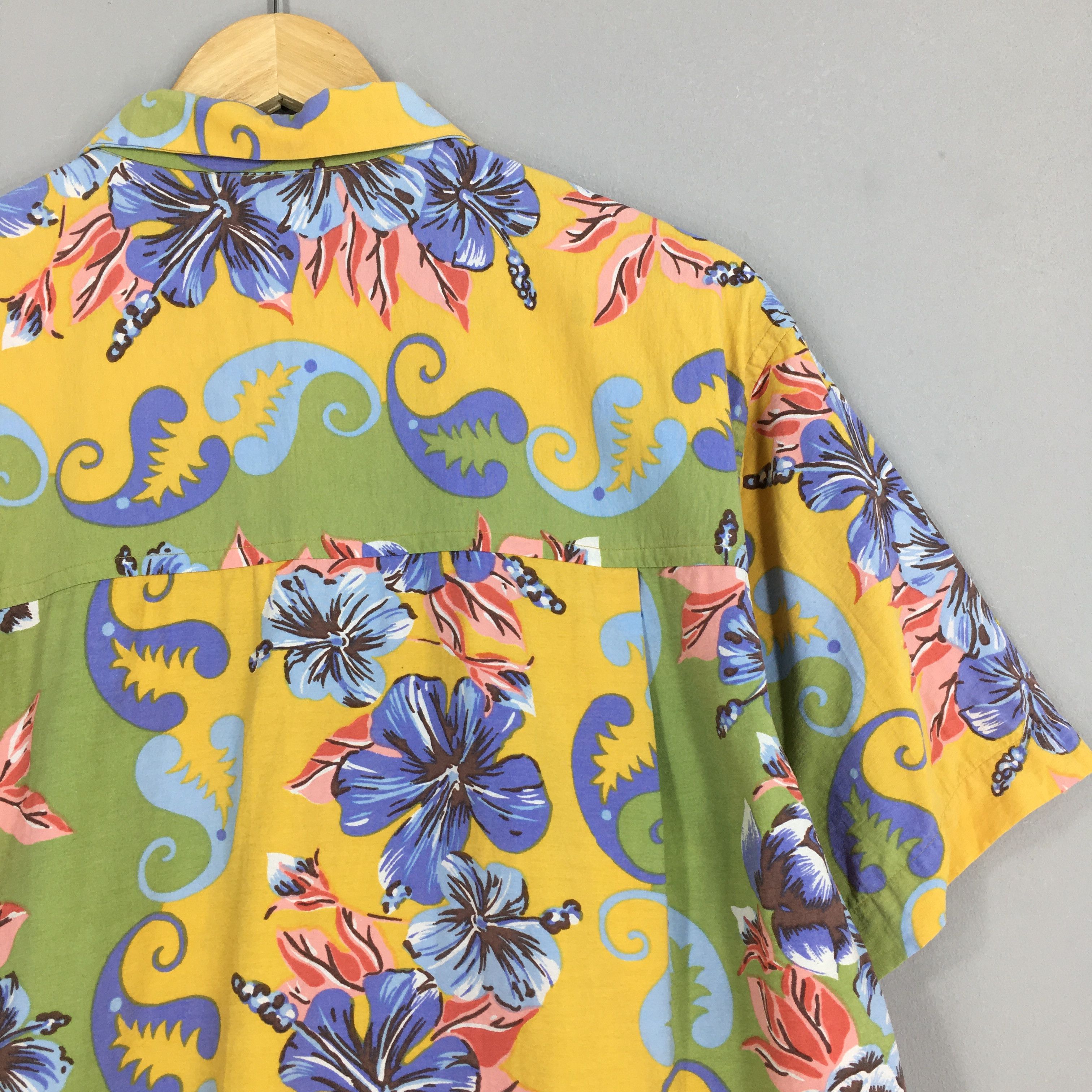 Vintage Vintage Flower Hibiscus Hawaiian Aloha Wear Shirt Medium Size US M / EU 48-50 / 2 - 8 Thumbnail