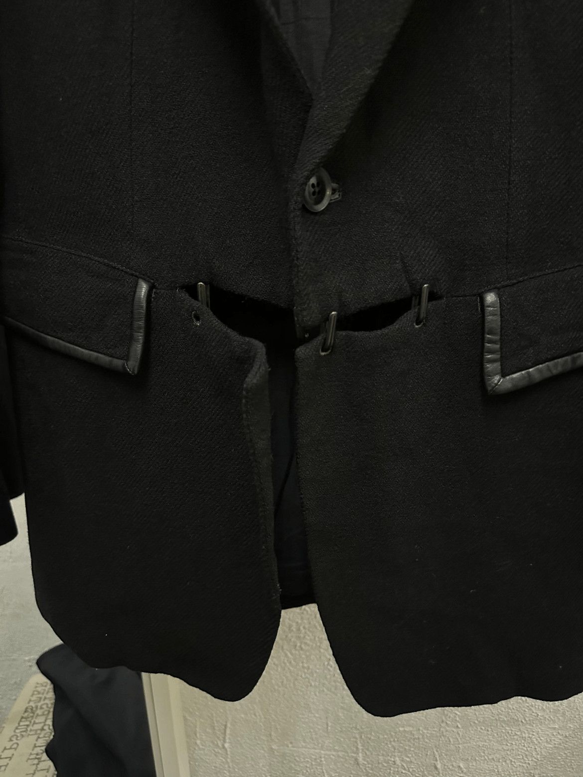 Yohji Yamamoto Yohji Yamamoto Early Period Wool Military Blazer Jacket Size US XL / EU 56 / 4 - 6 Thumbnail