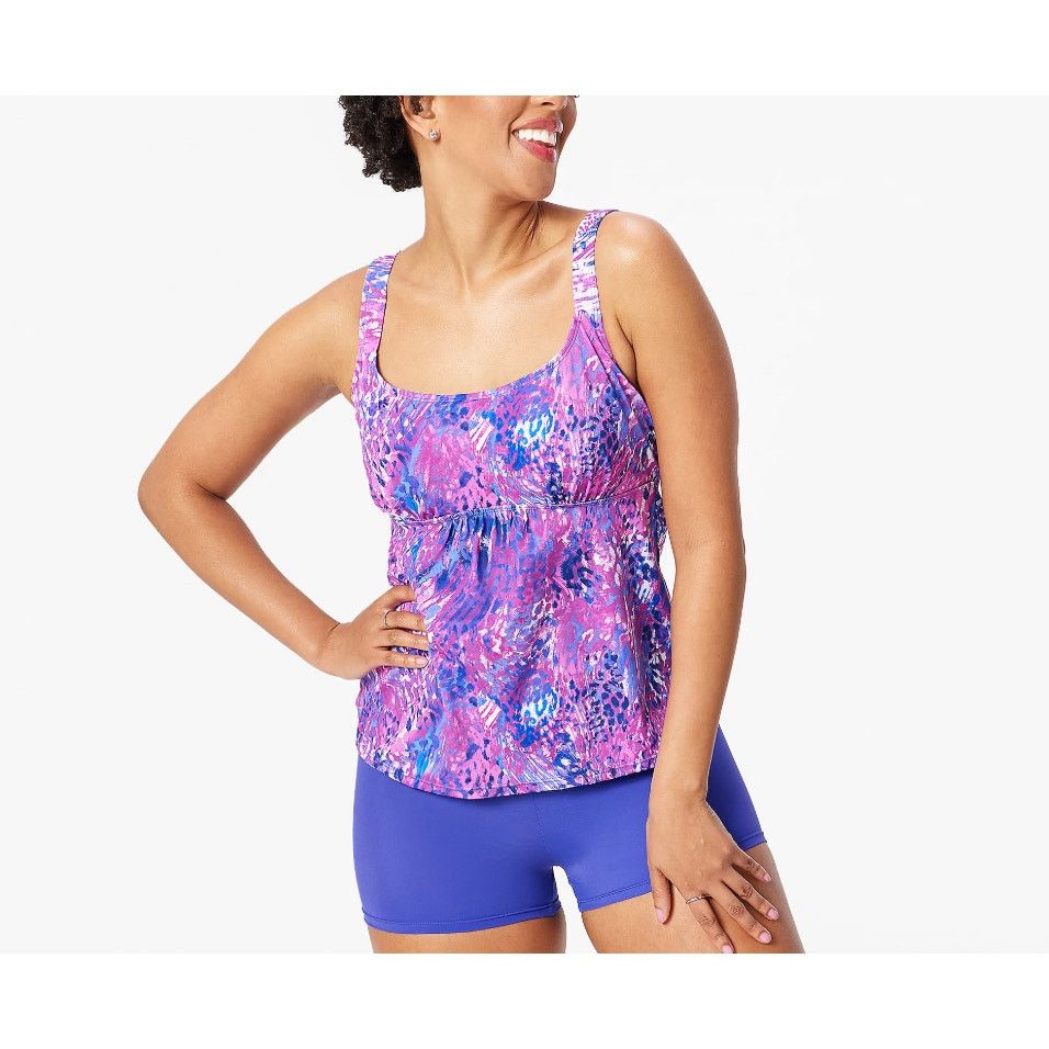 Other Kim Gravel x Swimsuits Scoop Neck Tankini Set w/ Bike Shorts Size XXL / US 16-18 / IT 52-54 - 10 Thumbnail