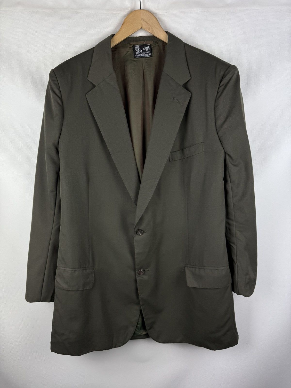 Henry Poole Henry Poole Savile Row Designer Blazer Jacket Sportcoat Size 44R - 1 Thumbnail