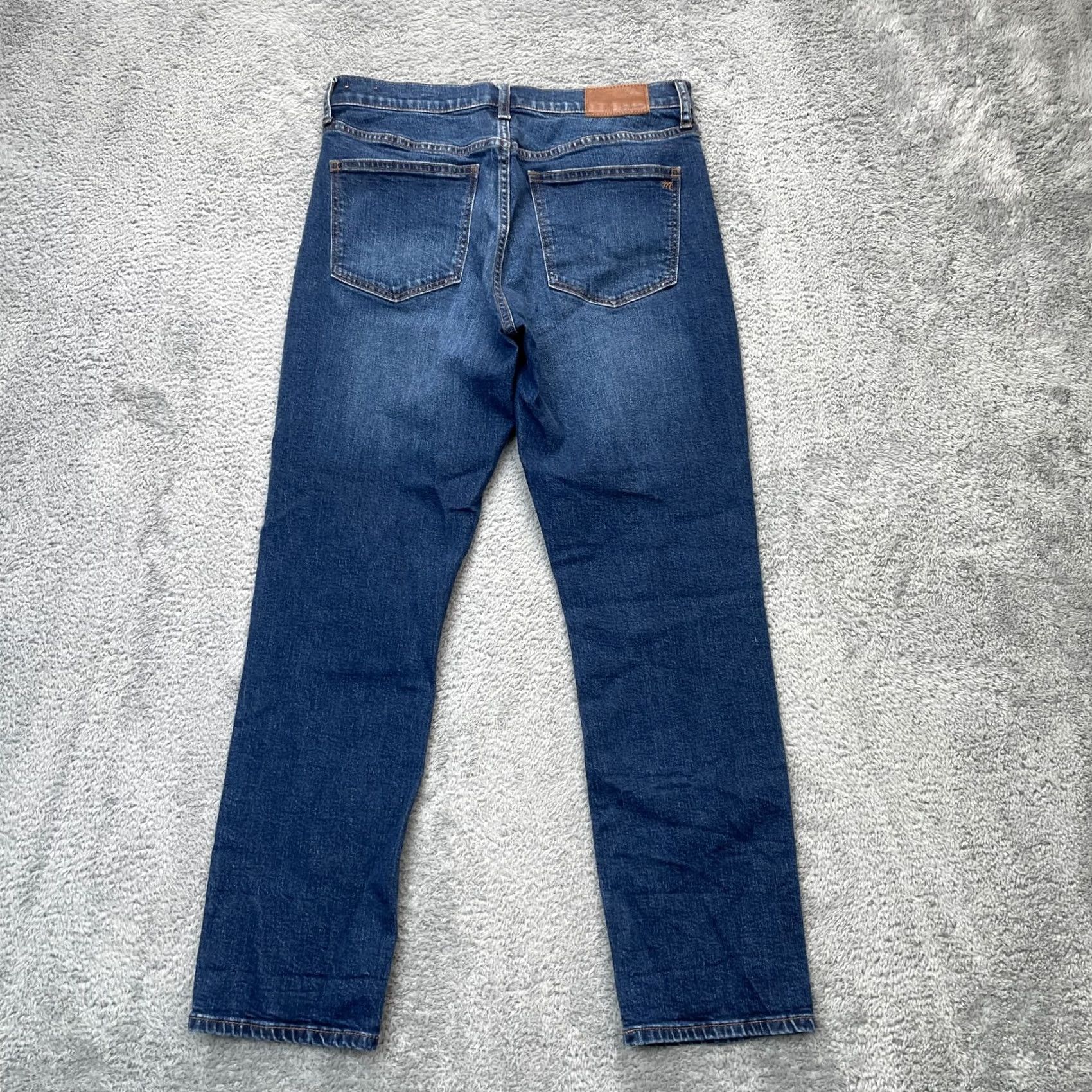 Madewell Madewell Jeans Womens 28 Blue Cruiser Straight Leg Whiskered Denim Logo Mid Rise Shirt? Size 28" / US 6 / IT 42 - 2 Thumbnail