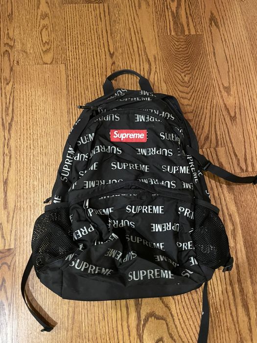 Supreme Supreme 3M Reflective Repeat Backpack Black | Grailed