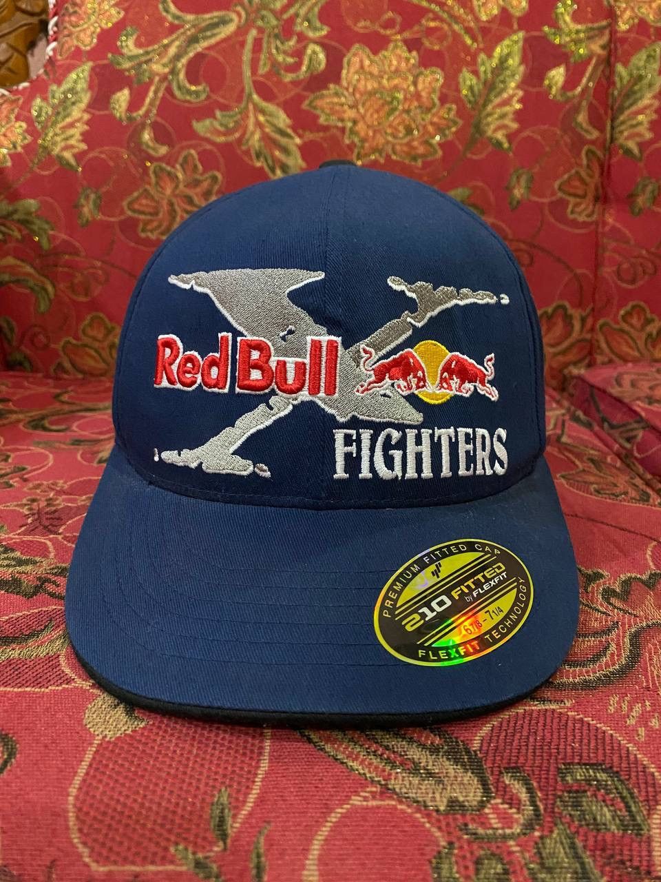 Fox Racing × Red Bull Embroidered Redbull Fighters Fox Fullcap Hats Size ONE SIZE - 1 Thumbnail