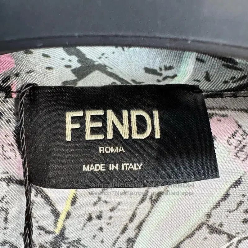 Fendi Fendi Multicolor Silk Long Sleeve Shirt . Size US L / EU 52-54 / 3 - 5 Thumbnail