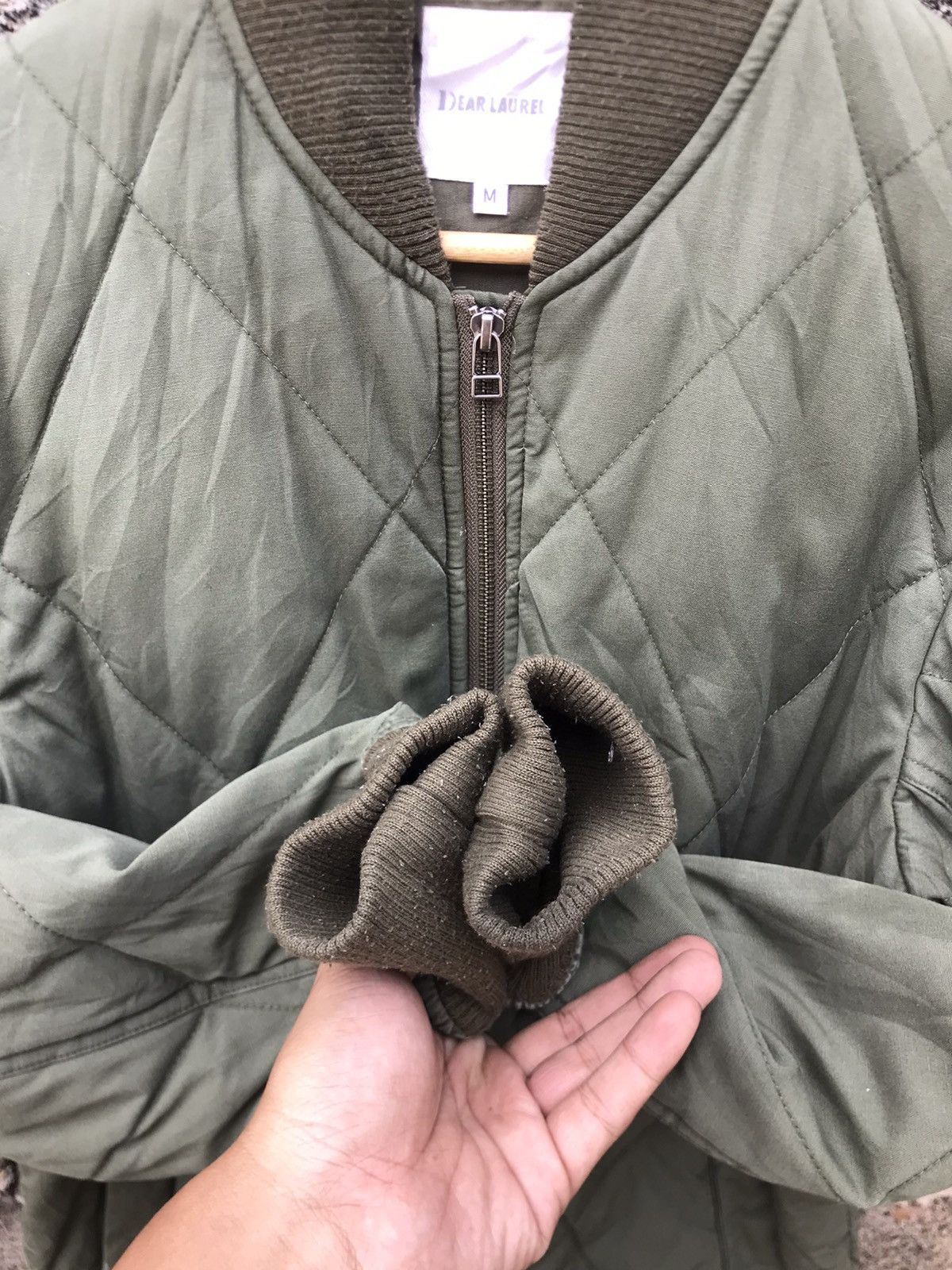 Japanese Brand 🌟Dear Laurel Military Style Quilted Bomber Jacket Size US M / EU 48-50 / 2 - 4 Thumbnail
