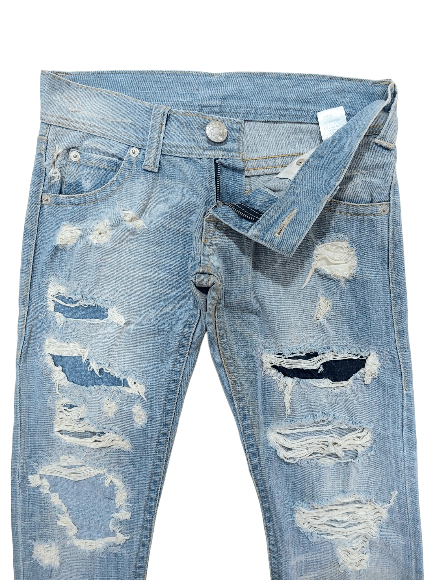Vintage Sick Flare Low Rise Thrash Kurt Cobain Style Size 30" / US 8 / IT 44 - 6 Thumbnail