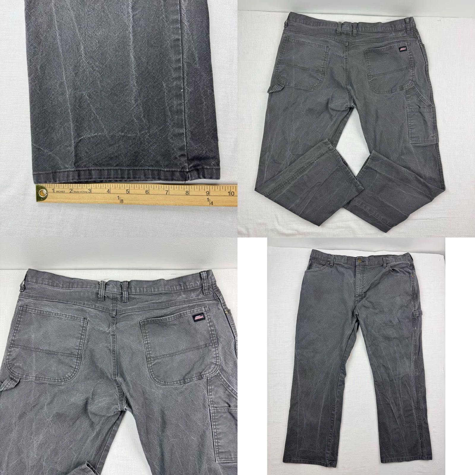 Dickies VINTAGE Dickies Carpenter Pants Adult 38x30 Workwear Canvas Gray Cotton Straight Mens Size US 38 / EU 54 - 9 Thumbnail
