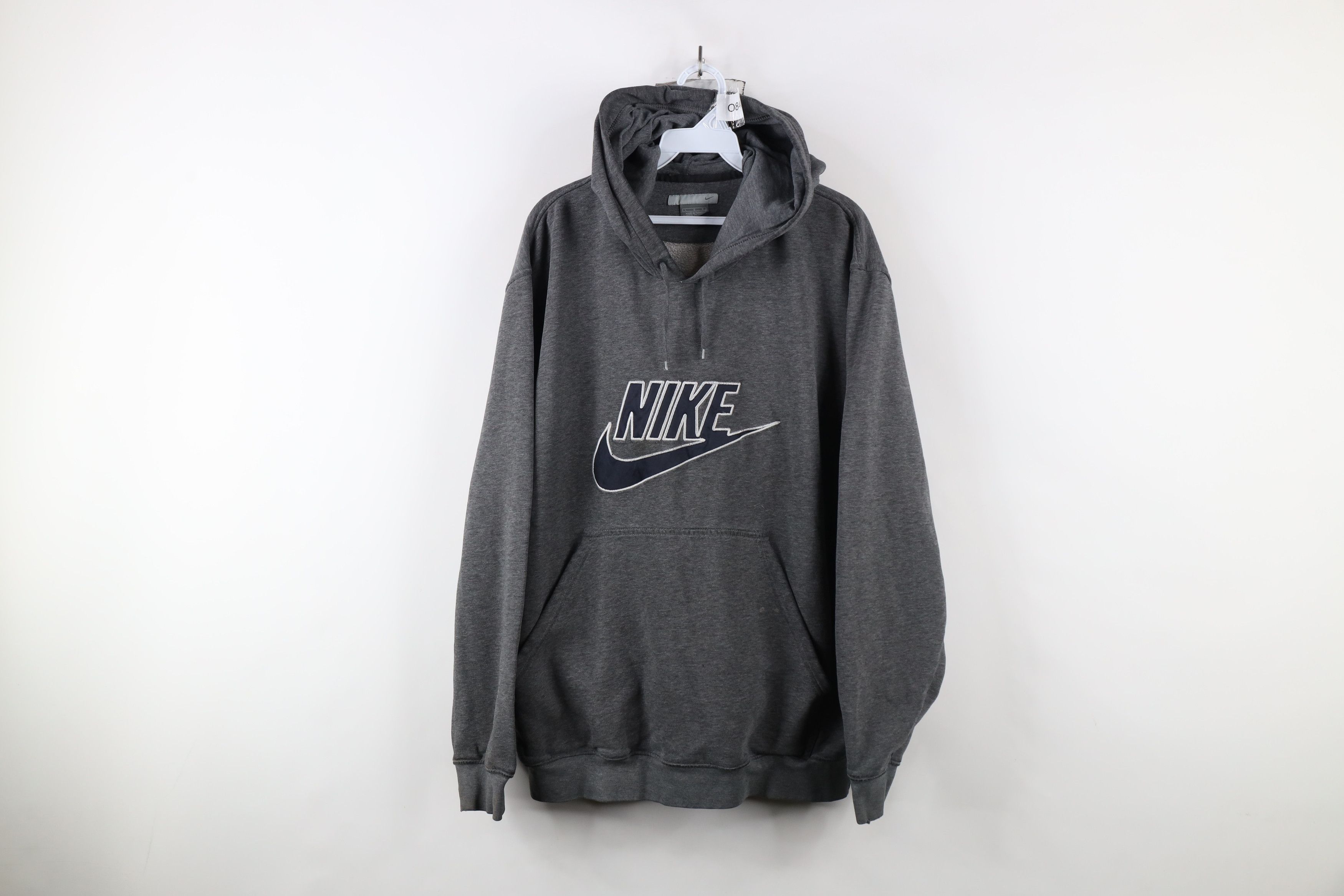 Nike × Vintage Vintage Nike Travis Scott Big Swoosh Hoodie Sweatshirt Size US L / EU 52-54 / 3 - 1 Thumbnail