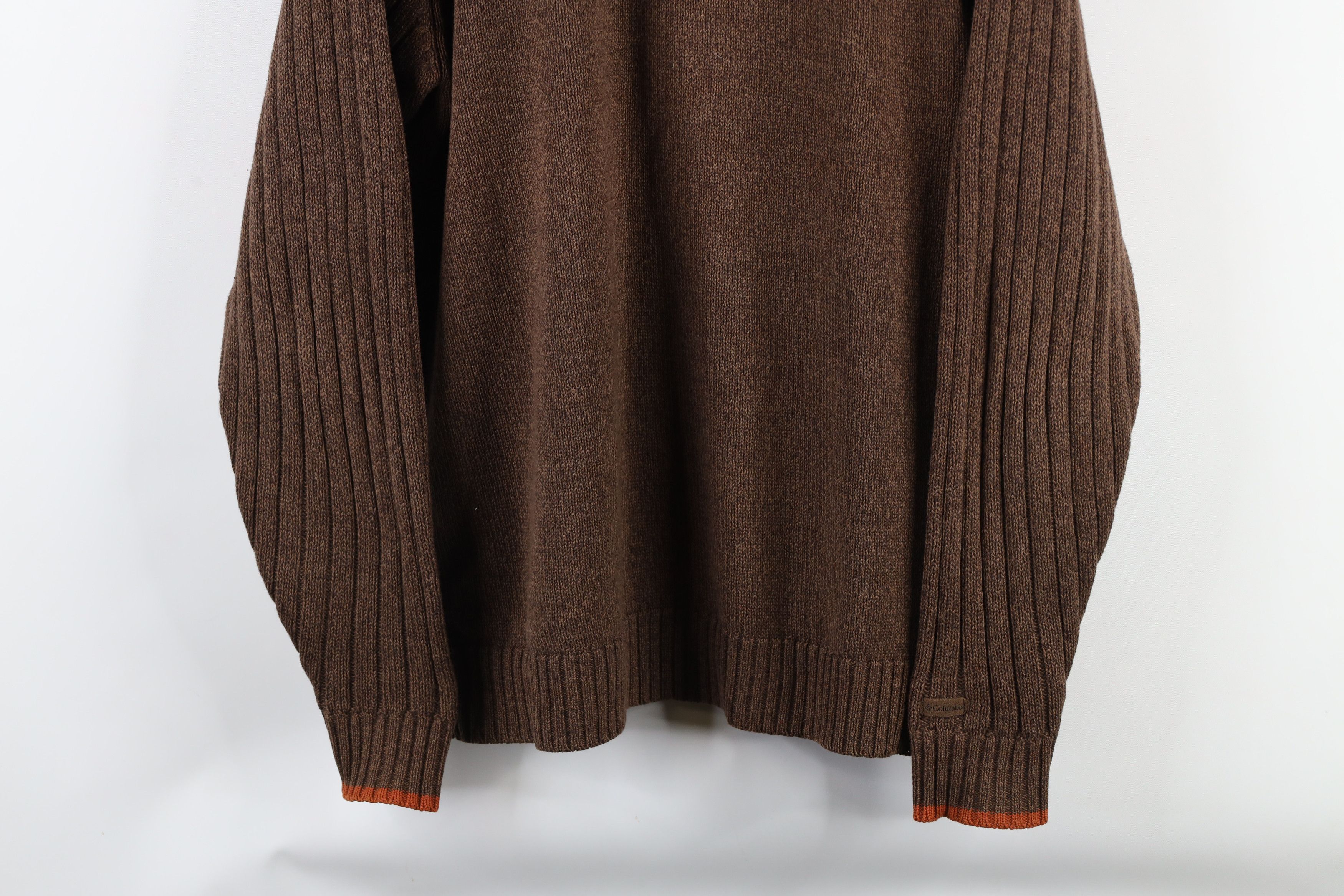 Columbia × Vintage Vintage Columbia Cotton Ribbed Knit Sweater Heather Brown Size US M / EU 48-50 / 2 - 3 Thumbnail