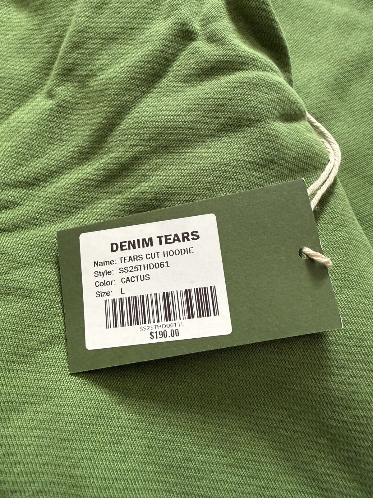 DENIM TEARS Denim Tears Cut Logo Hoodie Green Large Size US L / EU 52-54 / 3 - 8 Thumbnail