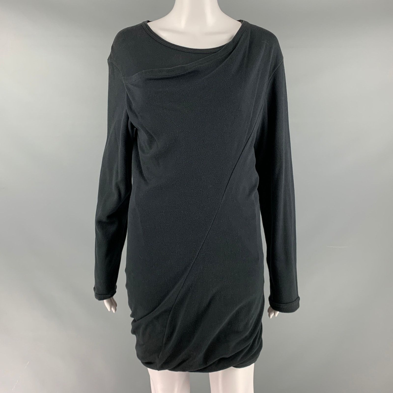 Comme des Garcons COMME des GARCONS 1980s Size M Black Cotton Bubble Hem Dress Size M / US 6-8 / IT 42-44 - 1 Thumbnail