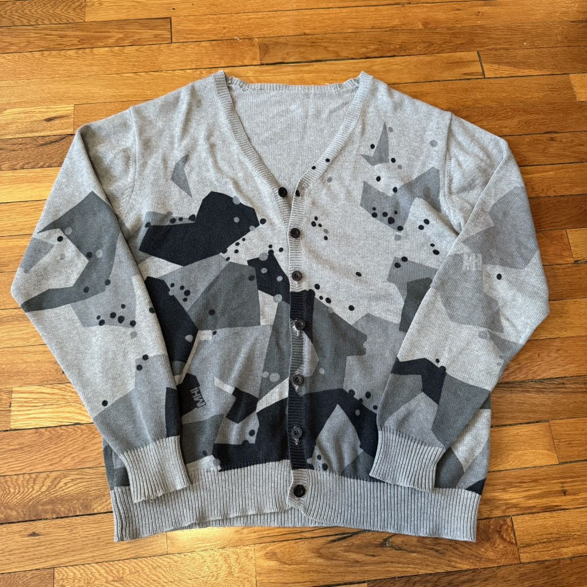 Japanese Brand × Maharishi Maharishi MHI Geometric Cardigan Sweater Size US L / EU 52-54 / 3 - 1 Thumbnail