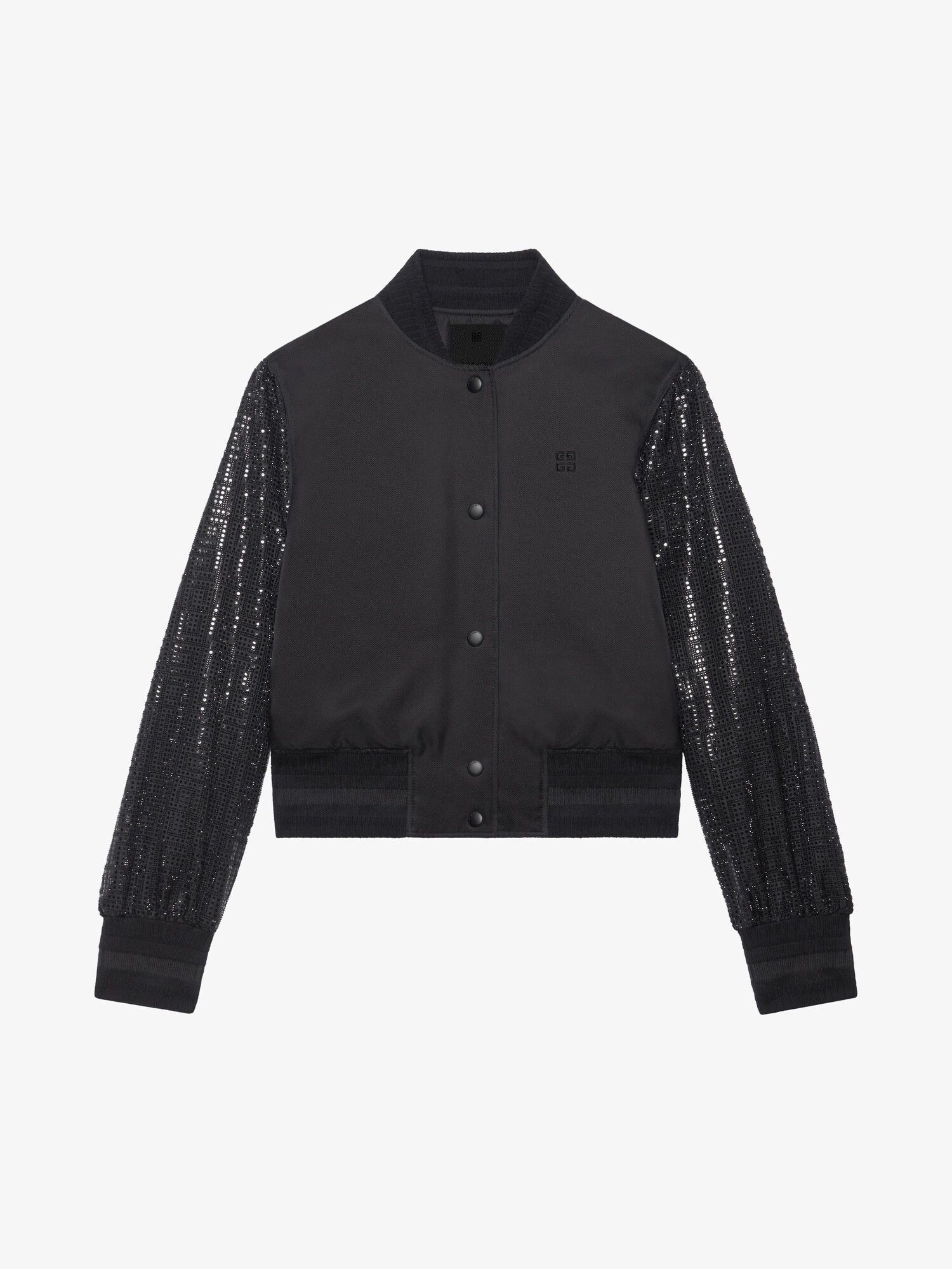 Givenchy o1w1db10325 Hotfix Sleeves Bomber in Black Size M / US 6-8 / IT 42-44 - 1 Preview
