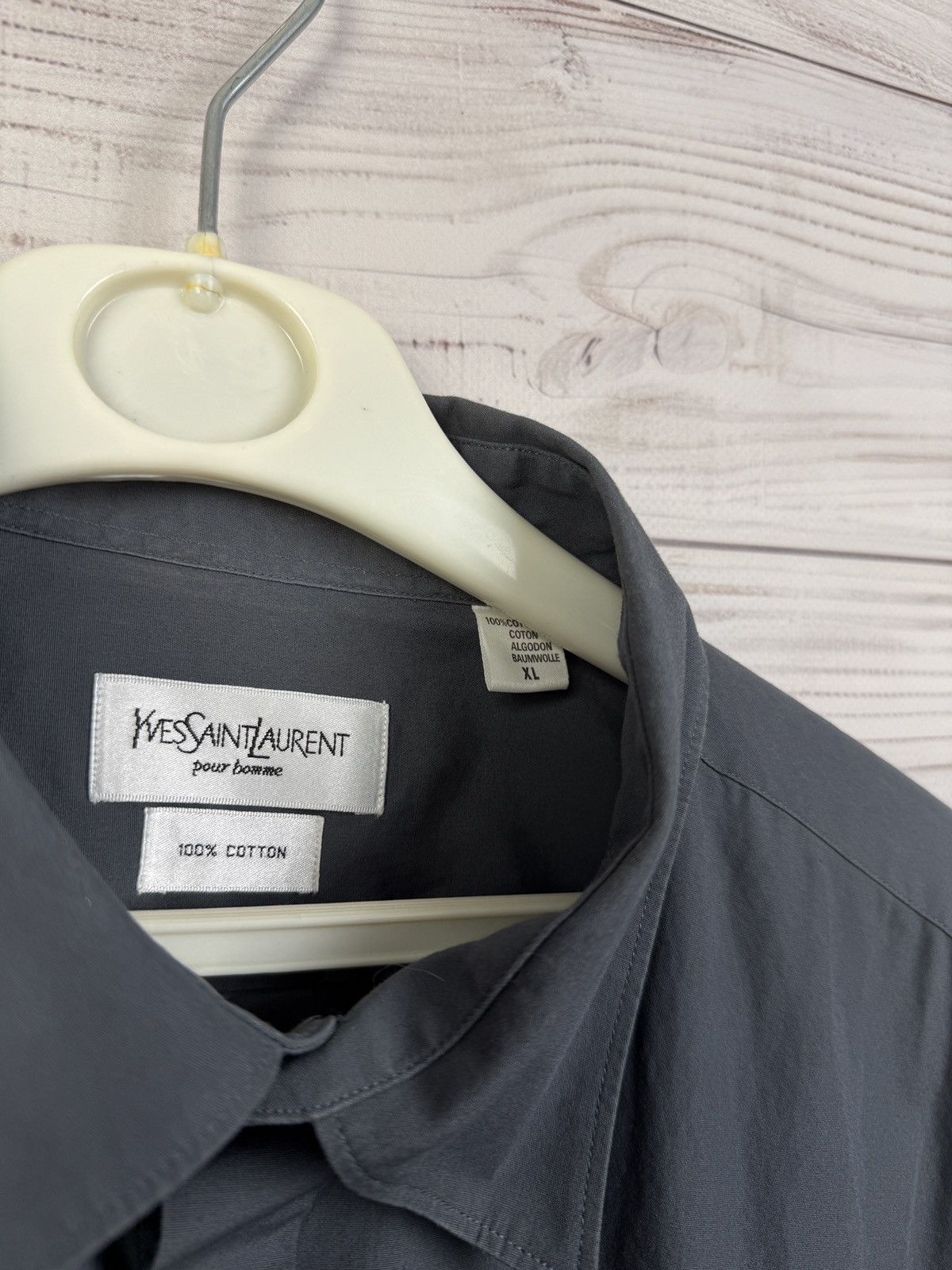 Yves Saint Laurent Vintage YSL Short Sleeve Shirt Button Up Saint Laurent Size US XL / EU 56 / 4 - 7 Thumbnail