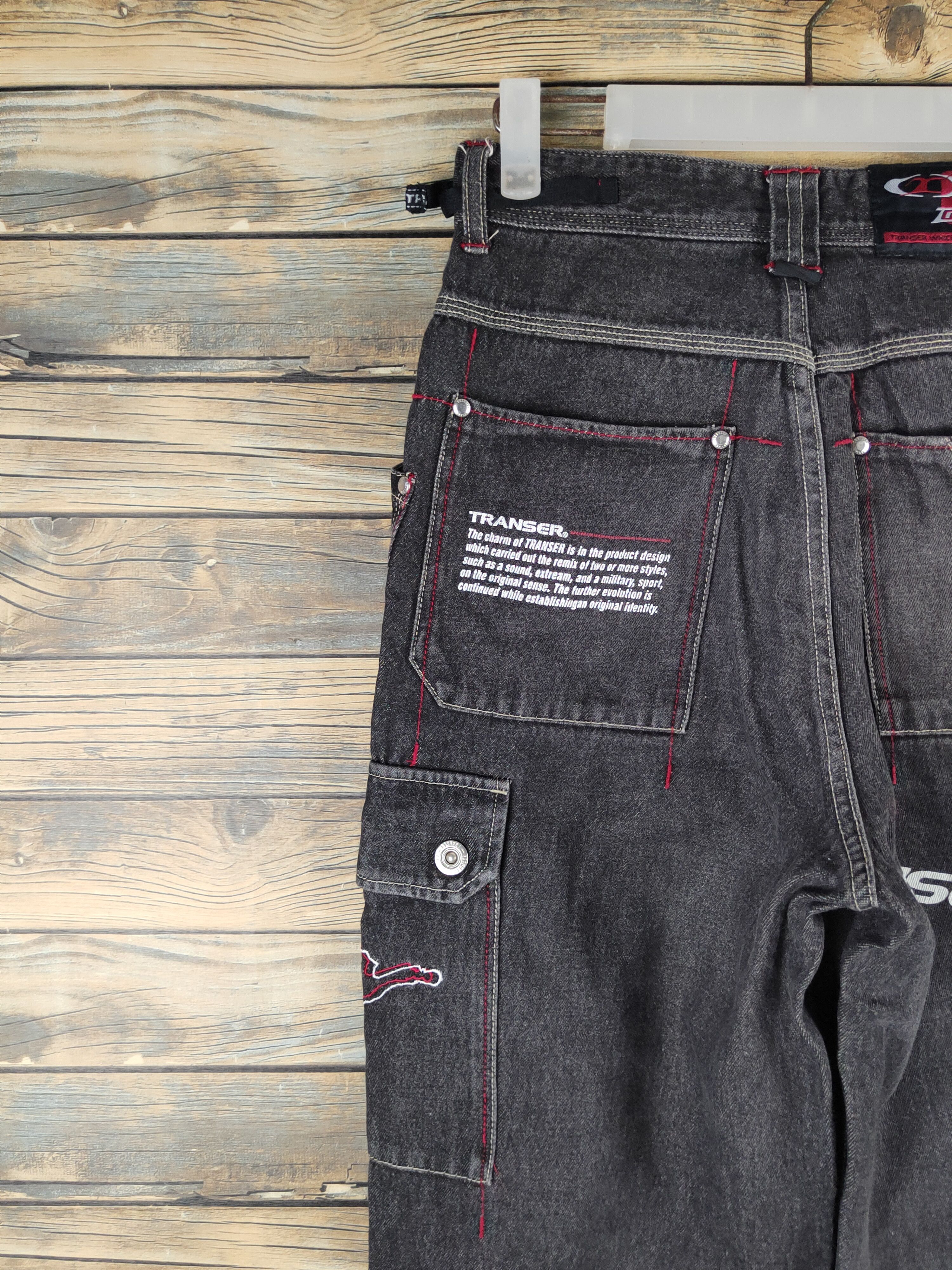 Shorty's Skateboards DL Transer Black Distressed Ripped Jeans #2624 Size US 27 - 12 Thumbnail