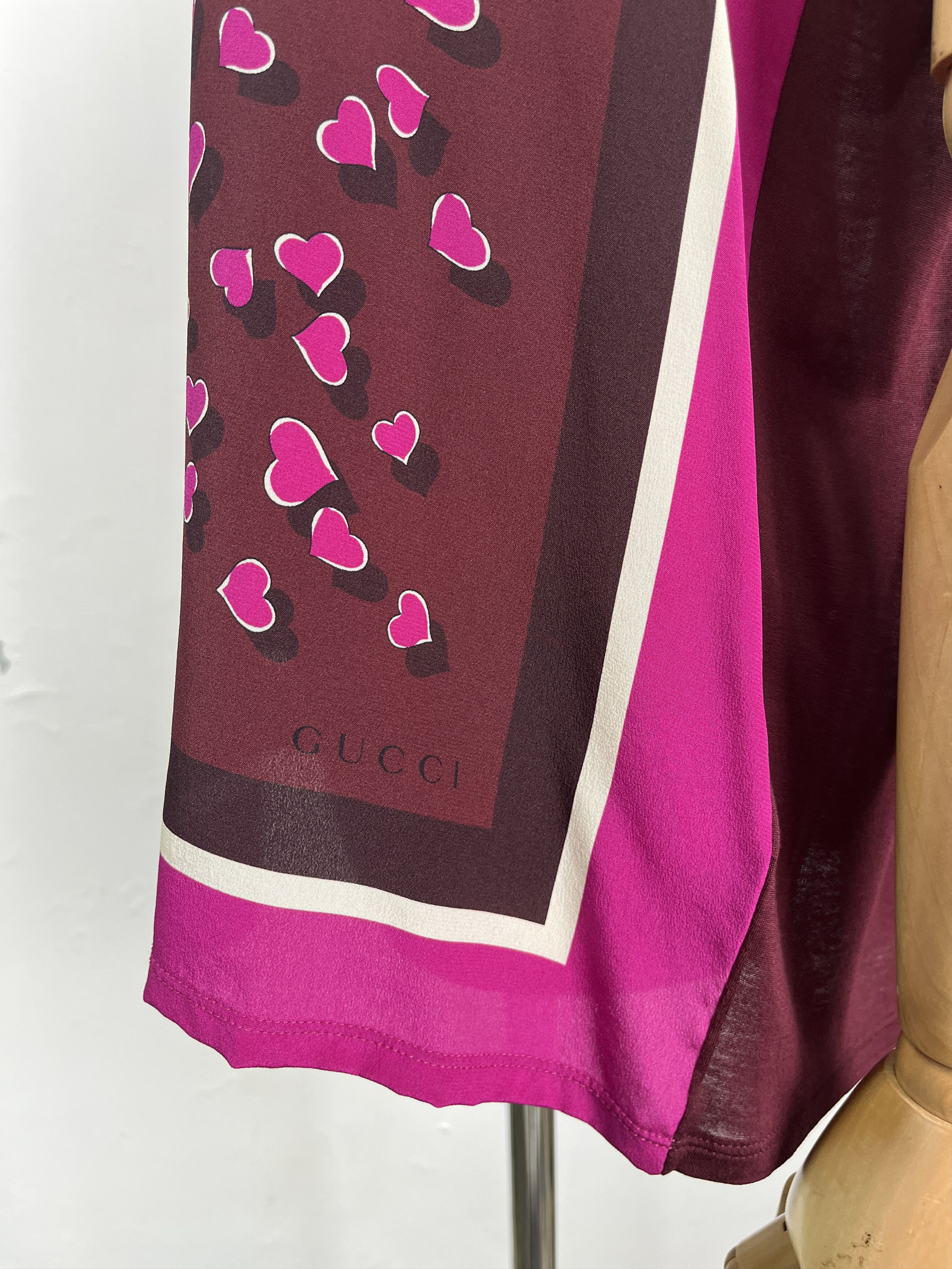 Gucci Gucci Purple Silk Sleeveless Top Size S / US 4 / IT 40 - 4 Thumbnail