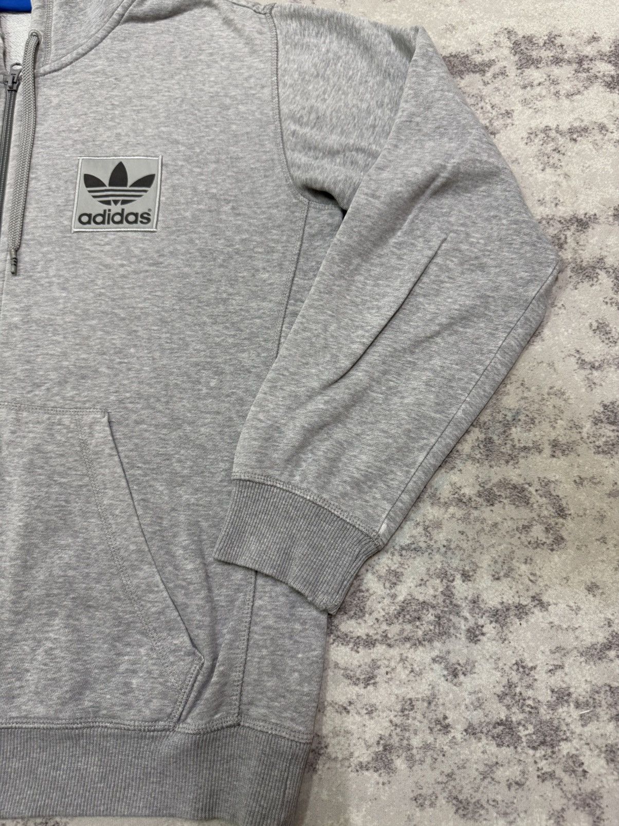 Adidas Adidas Trefoil Chest Logo Patch Zip Up Sweater Hoodie Size US M / EU 48-50 / 2 - 5 Thumbnail