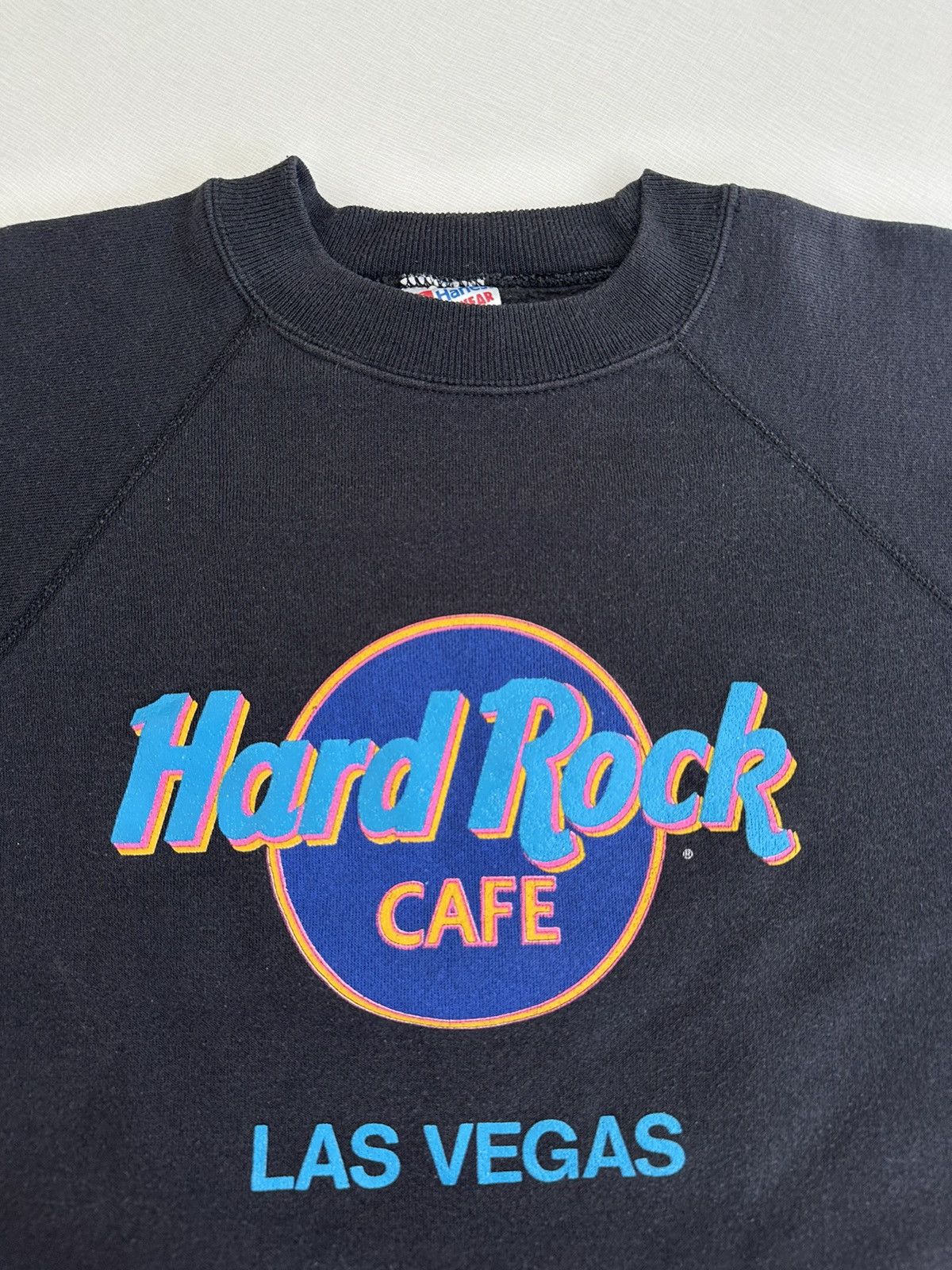 Hard Rock Cafe × Vintage Vintage 90s Hard Rock Cafe Crewneck Las Vegas Made In USA XL Size US XL / EU 56 / 4 - 3 Thumbnail