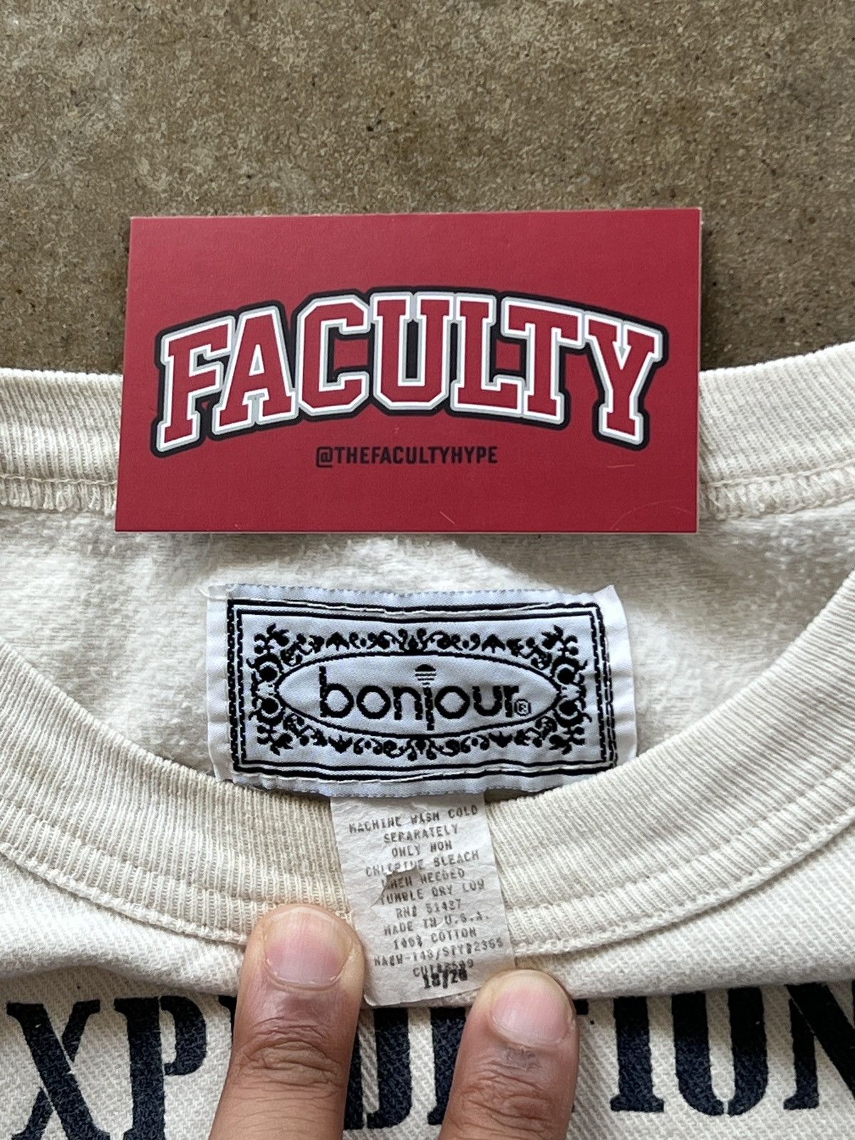 Vintage Vintage 90s Bonjour Mountain Climb Twill Quarter Sleeve XXL Size XXL / US 16-18 / IT 52-54 - 3 Thumbnail