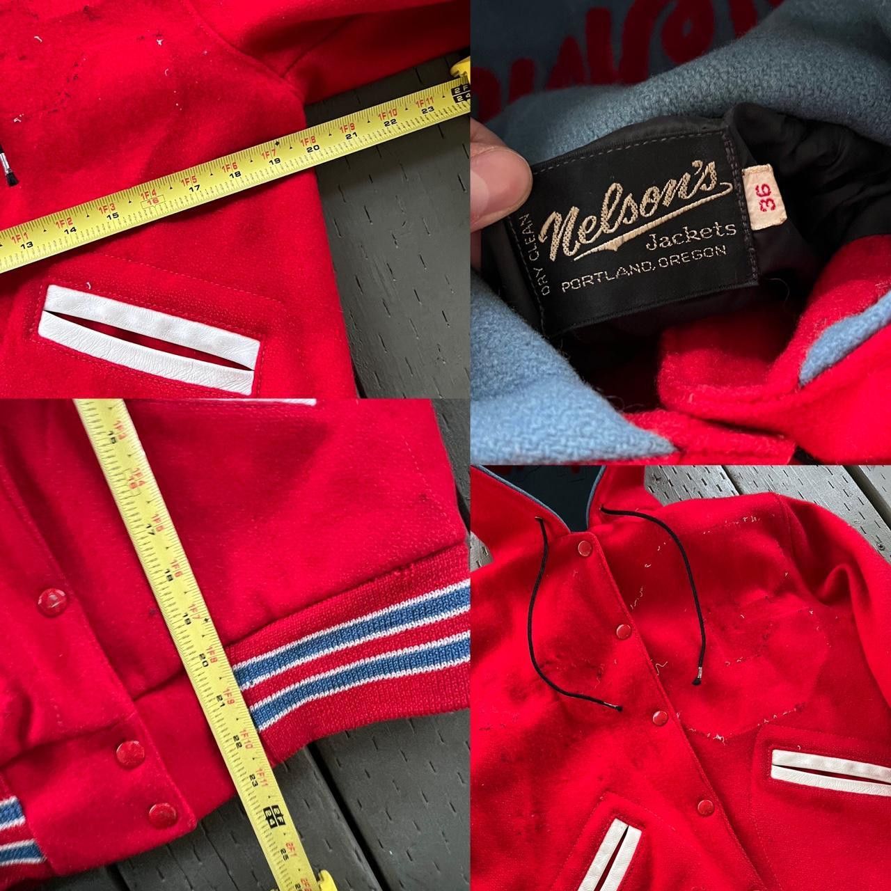 Vintage 80s Hooded Sailor Collar Wool Varsity Jacket Vintage USA Size US S / EU 44-46 / 1 - 6 Thumbnail