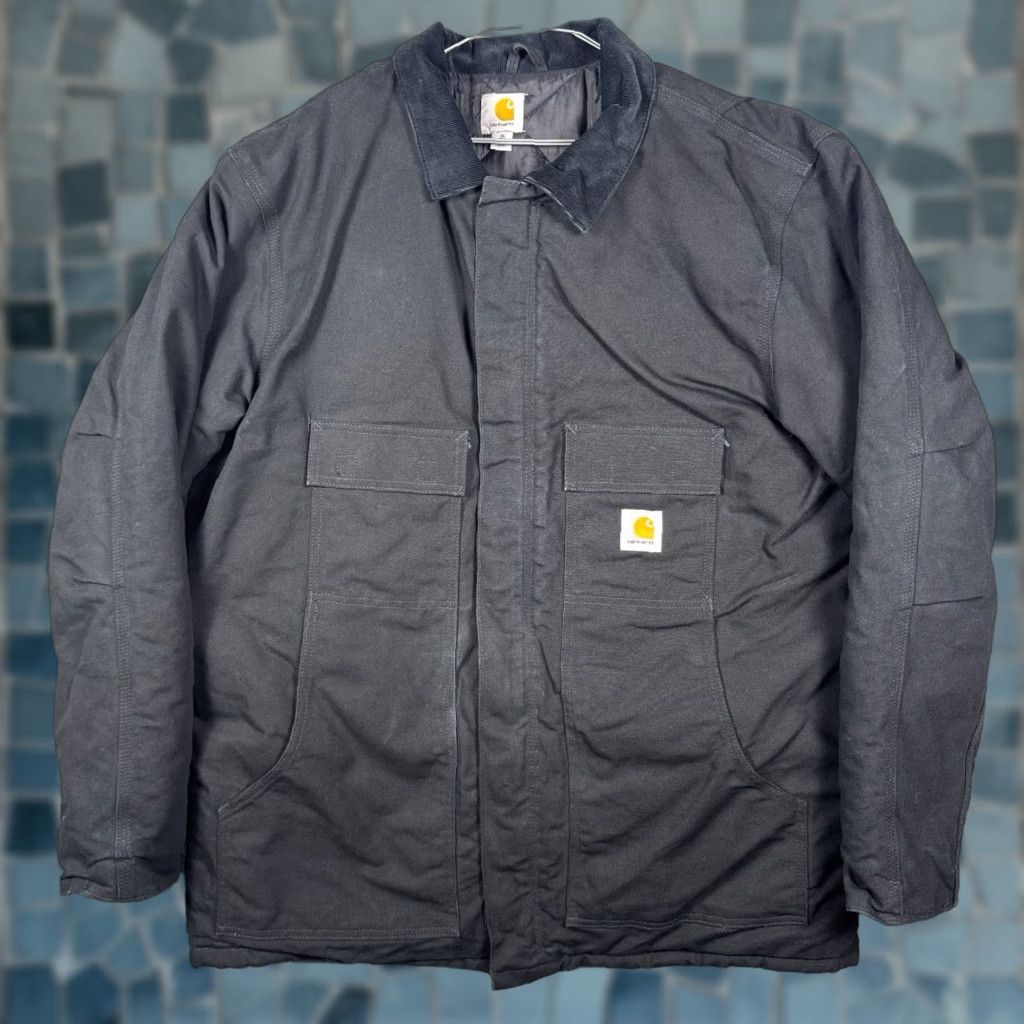 Carhartt VINTAGE Carhartt Jacket Mens XLT USA Made Detroit Canvas Quilted Arctic C003-BLK Size US XL / EU 56 / 4 - 1 Thumbnail