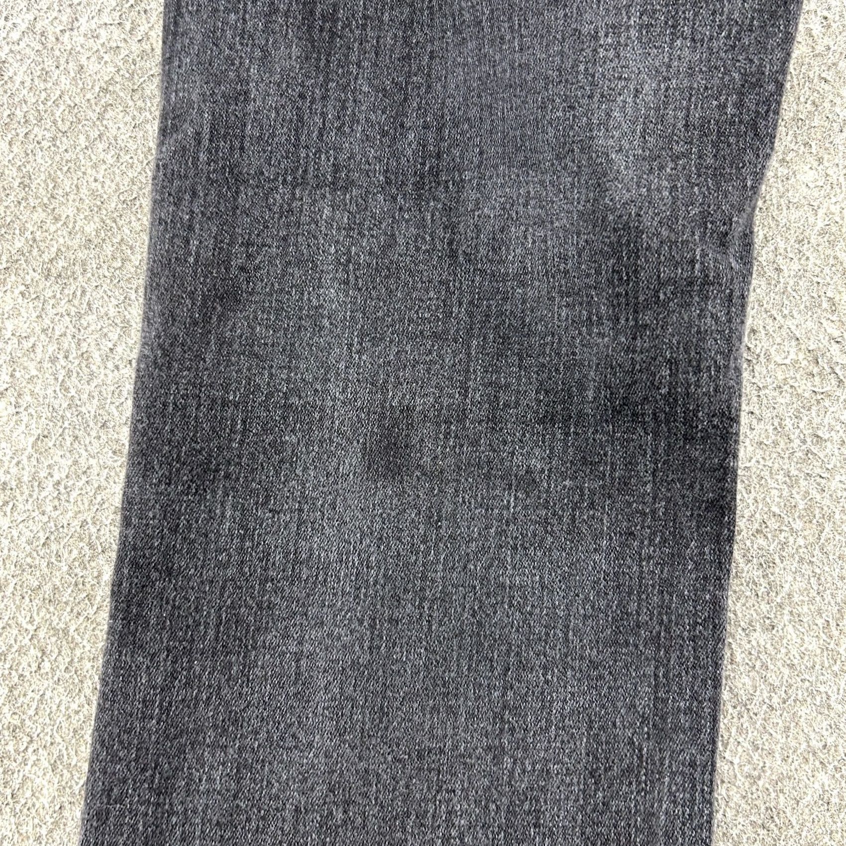 Vintage Salvage Jeans Mens 29x30 Black Havoc Straight Slim Dark Wash Thick Stitch Stretch Buckle Bke 5-Pocket Denim Cotton Slimming Jeans Brand Salvage Size US 29 - 5 Thumbnail