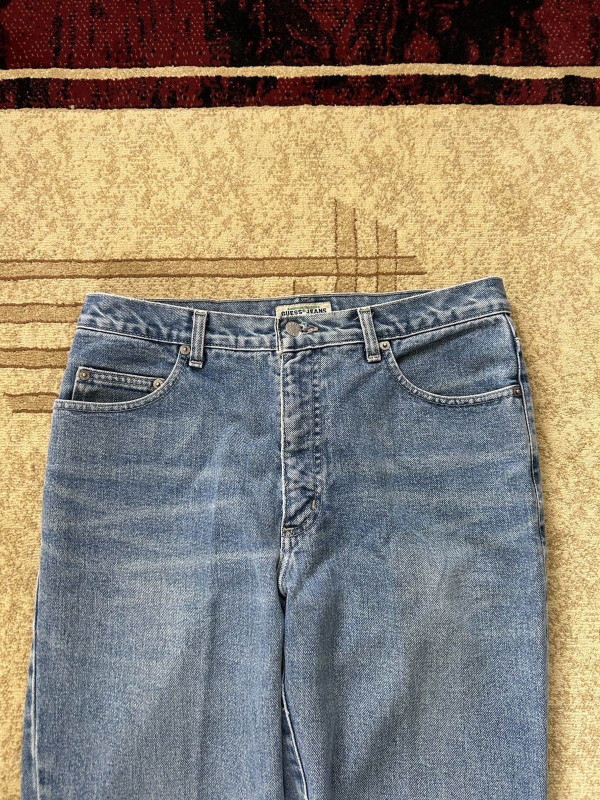 Guess Vintage Guess Light Wash Jeans Size US 31 - 3 Thumbnail